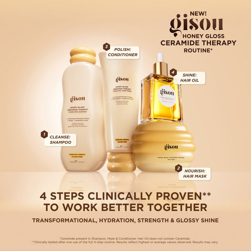 Gisou Honey Gloss Ceramide Therapy Hair Mask 75ml 8