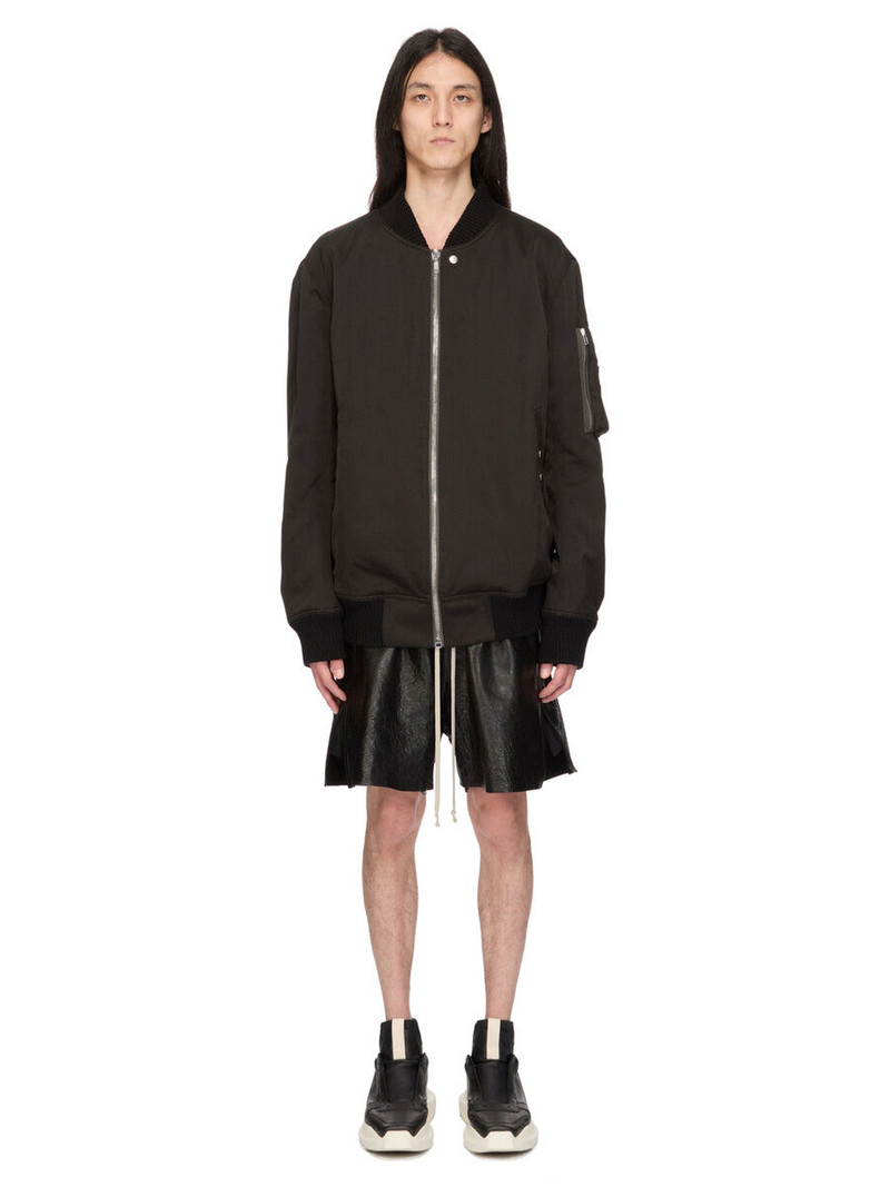 Rick Owens Black Temple Classic Flight Bomber Jacket outlook