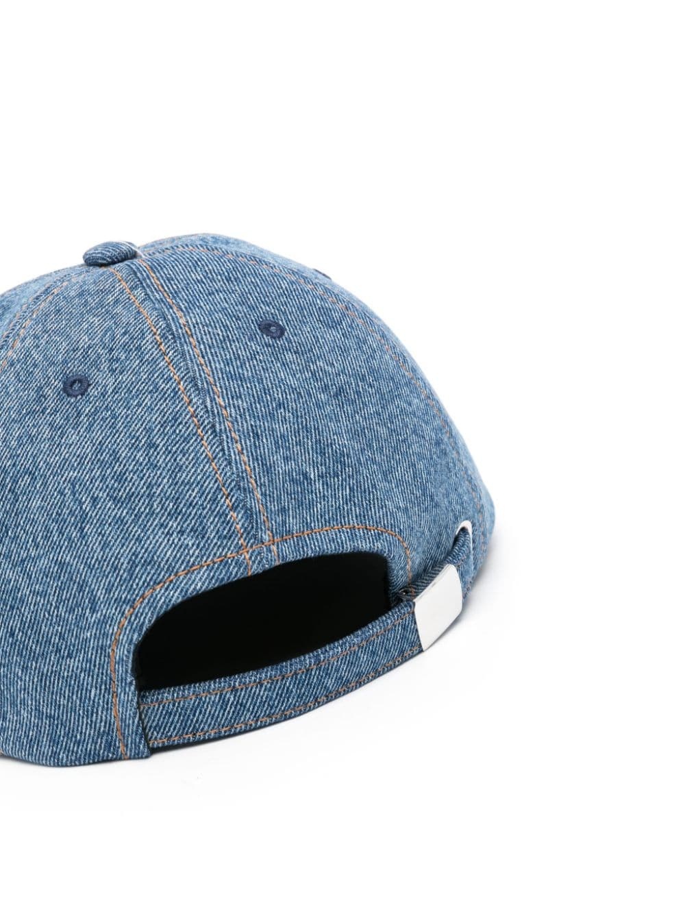 logo-appliquÃ© denim cap - 2