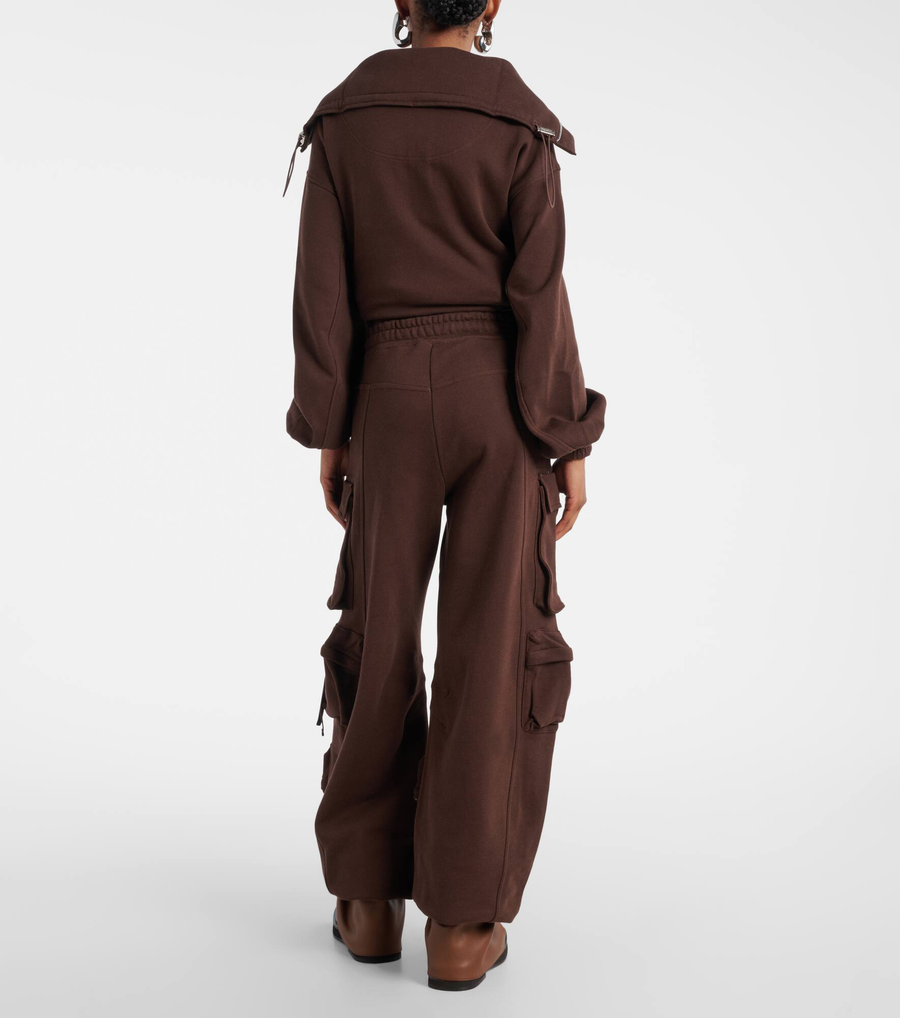 Fern cotton fleece cargo pants - 3
