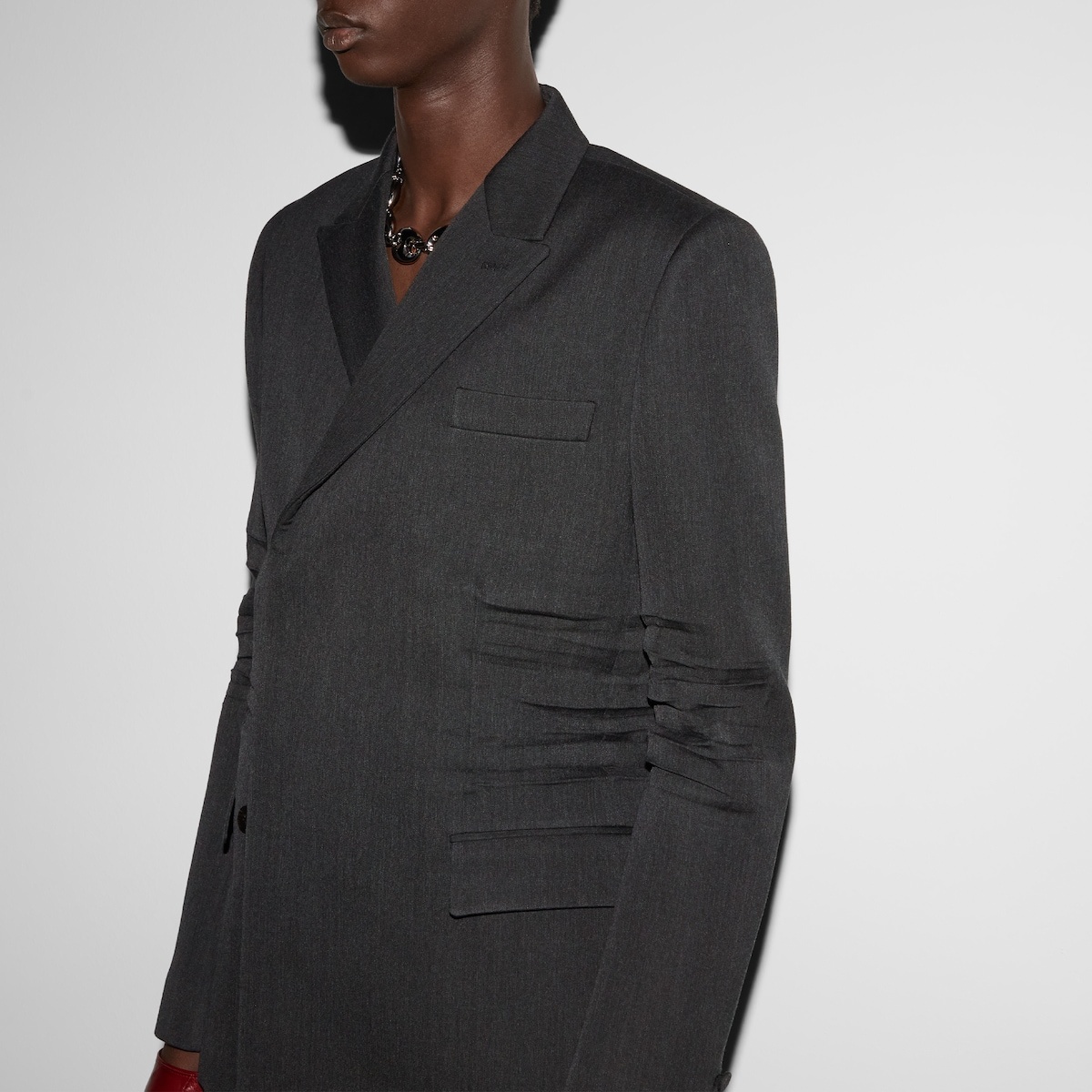Wool suit with crease detail - 5