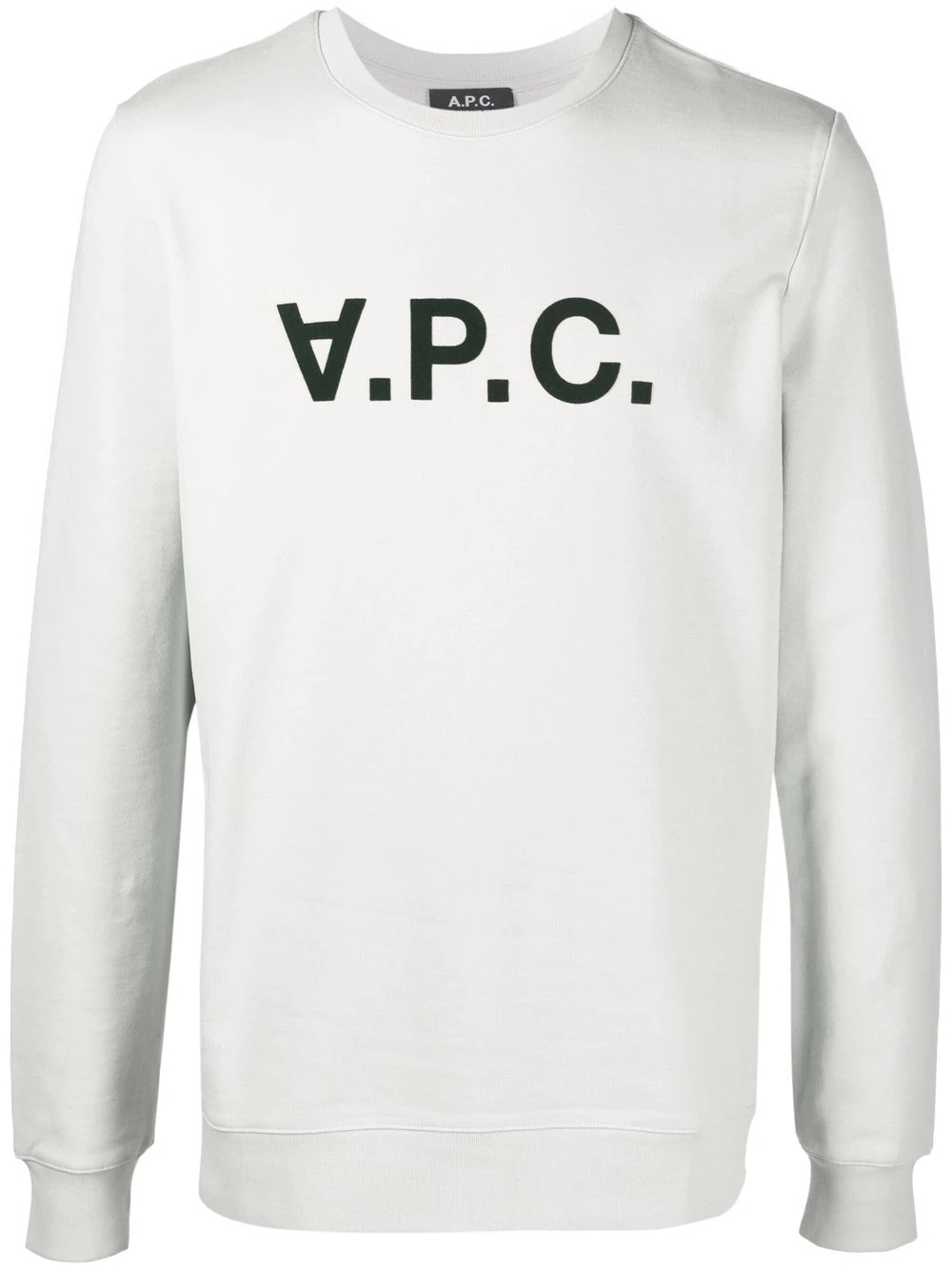 logo-print cotton sweater - 1