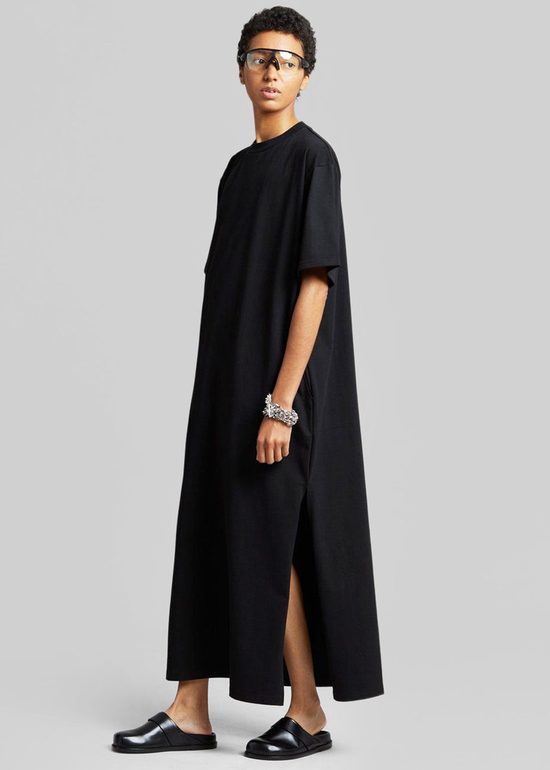 Lou Oversized Tee Dress - Black 3