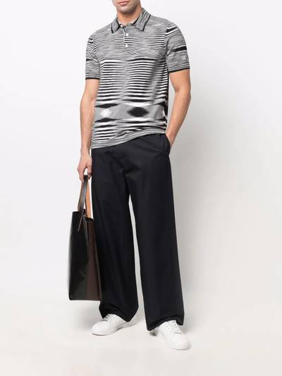 Missoni intarsia-knit polo shirt outlook