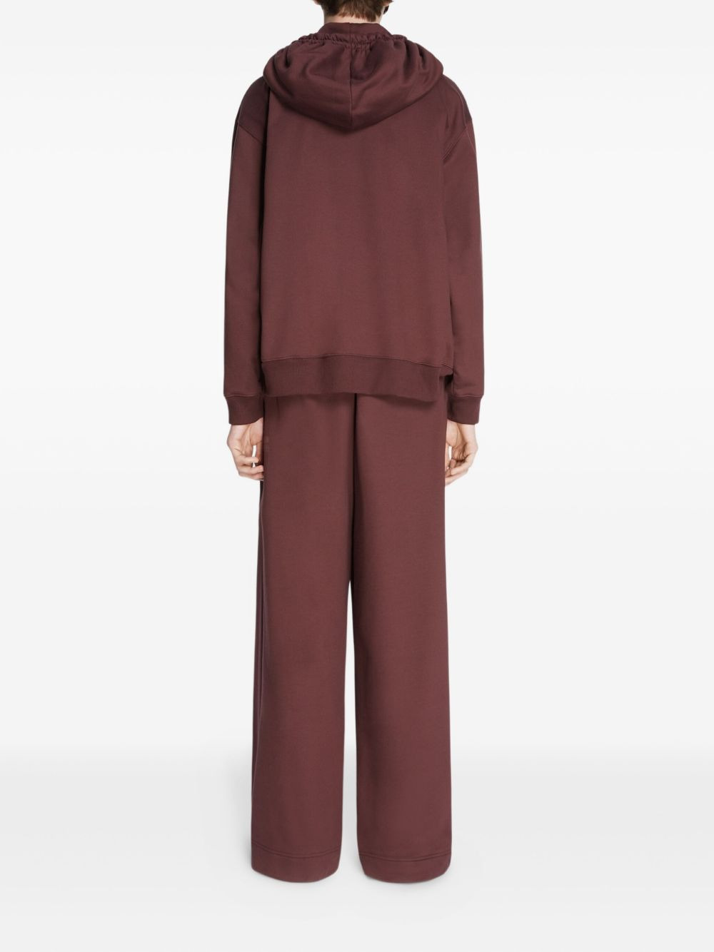 cotton wide-leg trousers - 4