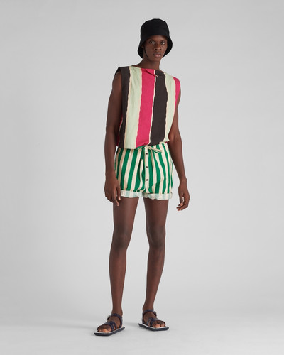 Prada Printed cotton Bermuda shorts outlook