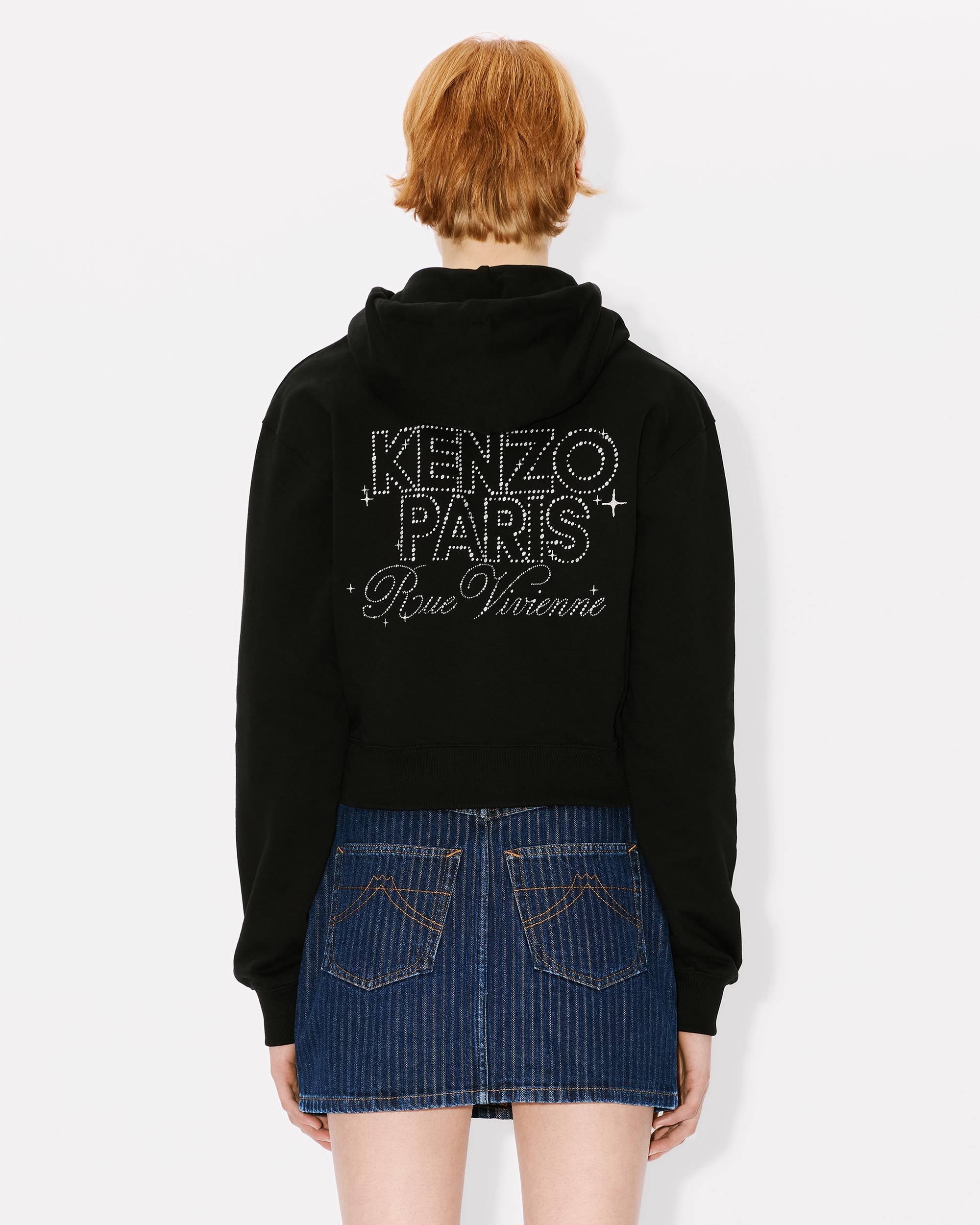 'KENZO Constellation' cropped zipped hoodie - 4