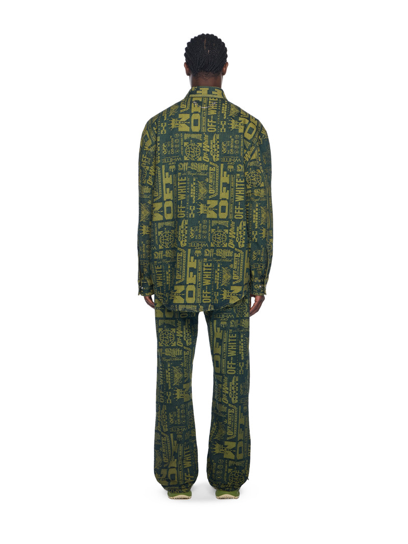 Multilogo Jacquard Denim Shirt 4