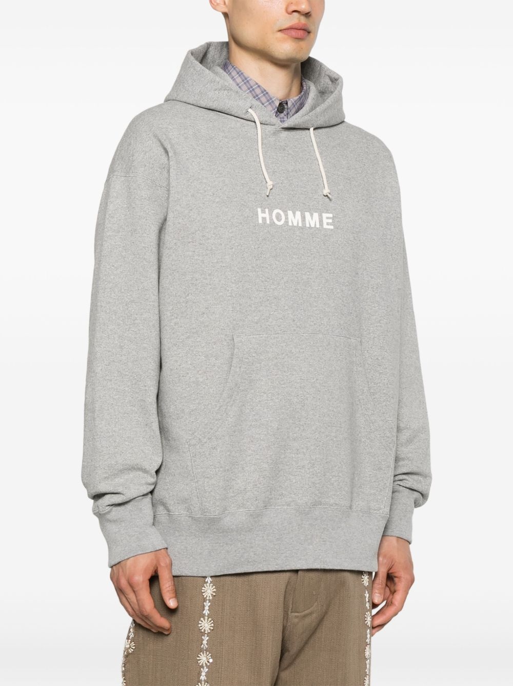 logo-print hoodie - 3