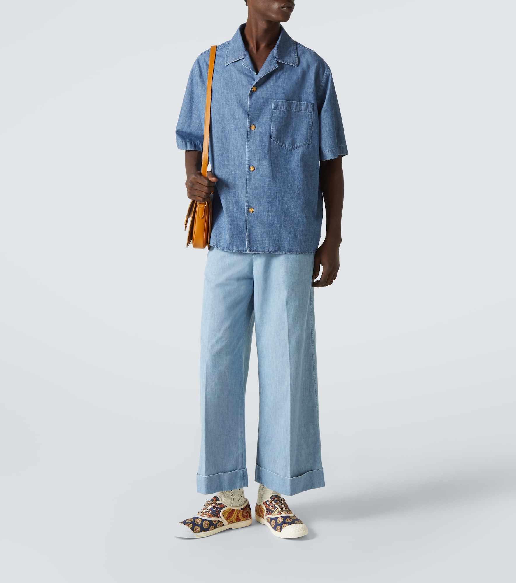 Denim bowling shirt - 2