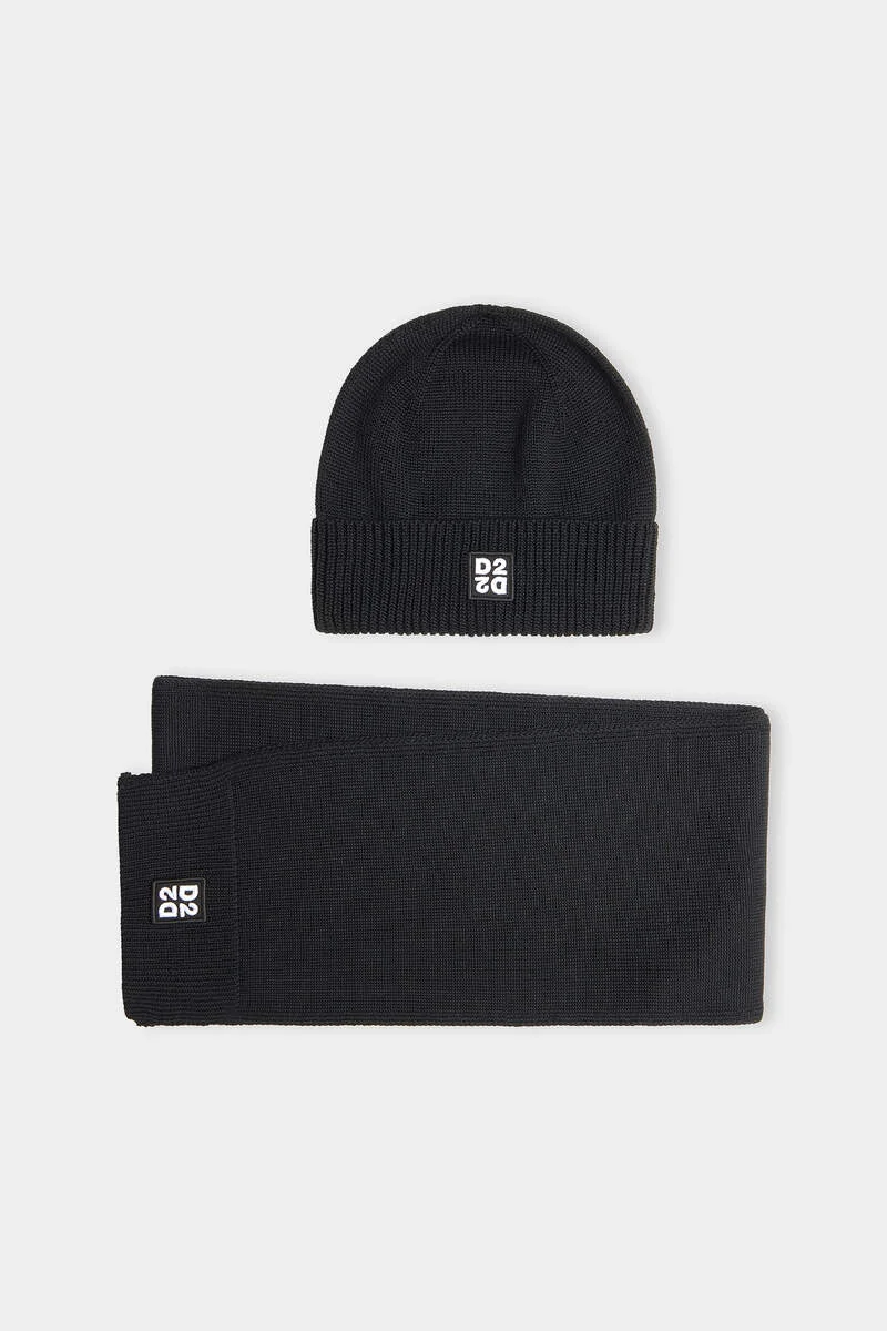 D2 UPSIDE DOWN KNIT SCARF BEANIE GIFT BOX - 1