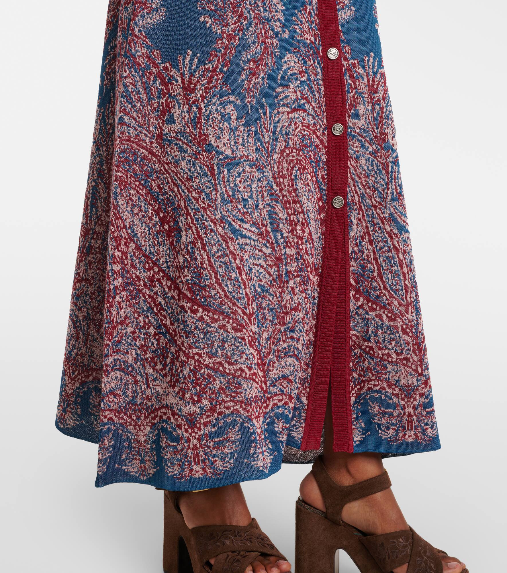 Paisley jersey shirtdress - 6