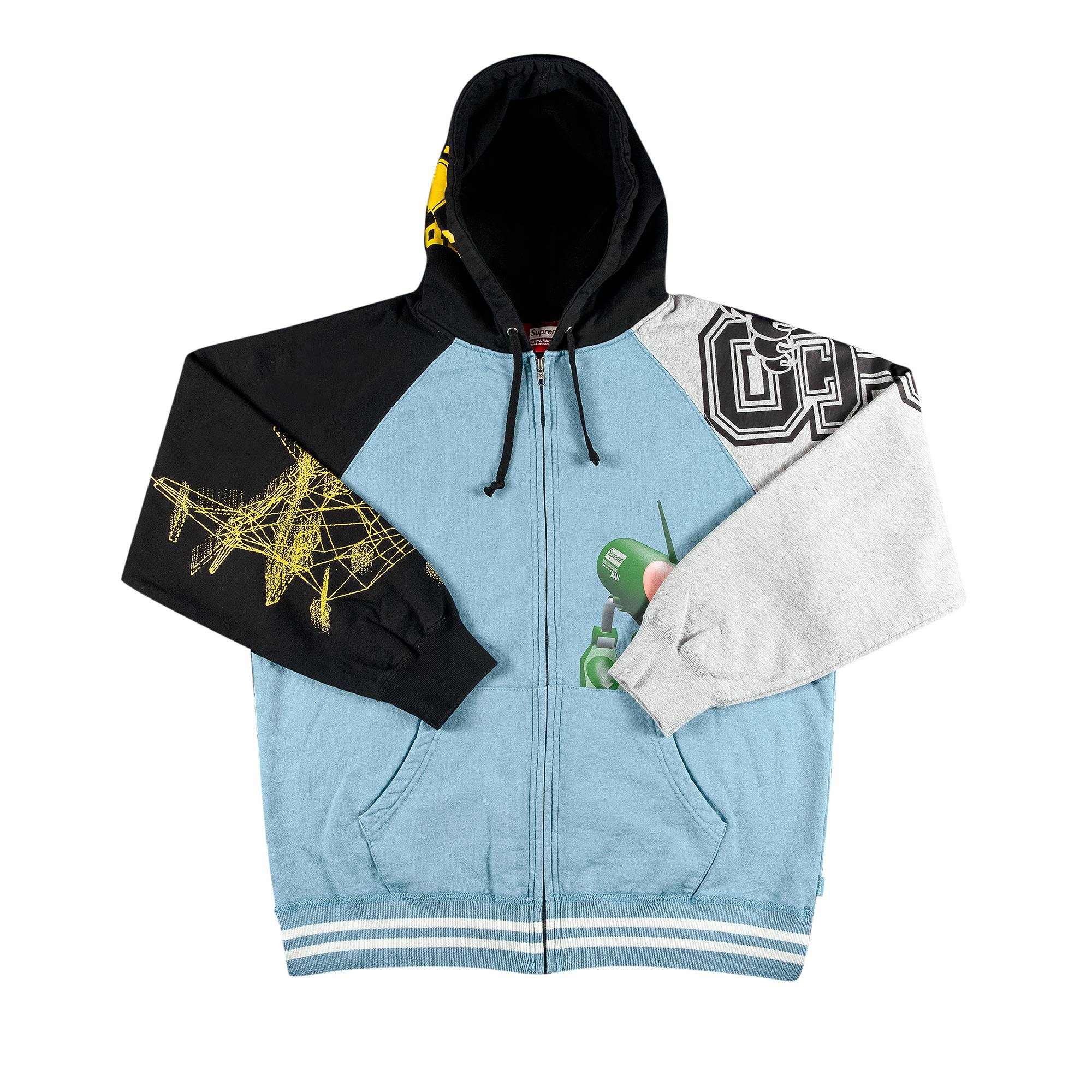 Supreme x Junya Watanabe x Comme des Garçons MAN Zip Up Hooded Sweatshirt 'Dusty Blue' - 1