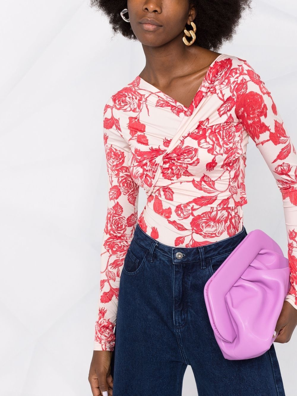 floral-print top - 3