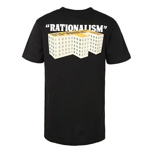 Off-White Alphabet Pattern Printing Round Neck Short Sleeve Black OMAA027R201850071088 - 1