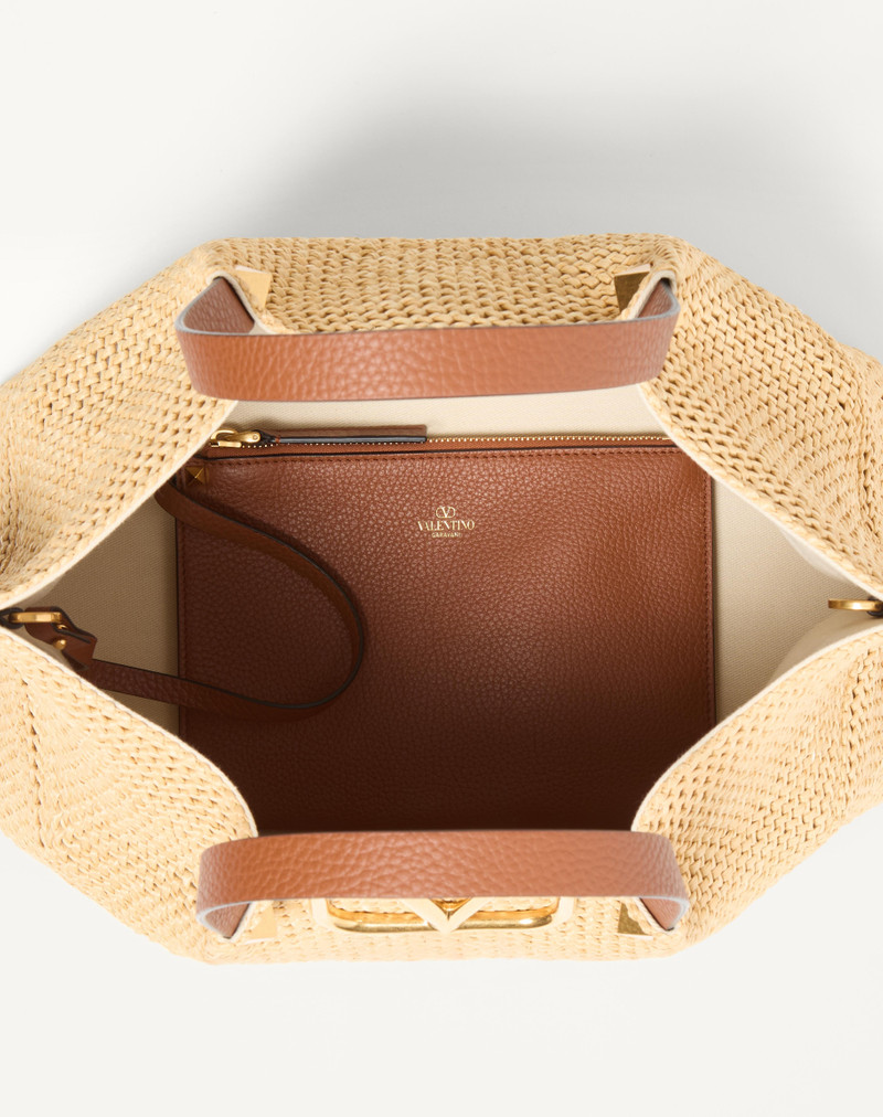MEDIUM STRAW SUMMER TOTE 5