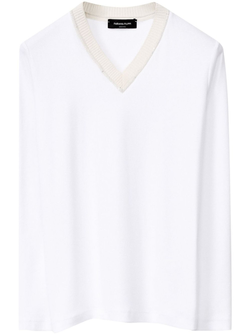 jersey v-neck t-shirt 1