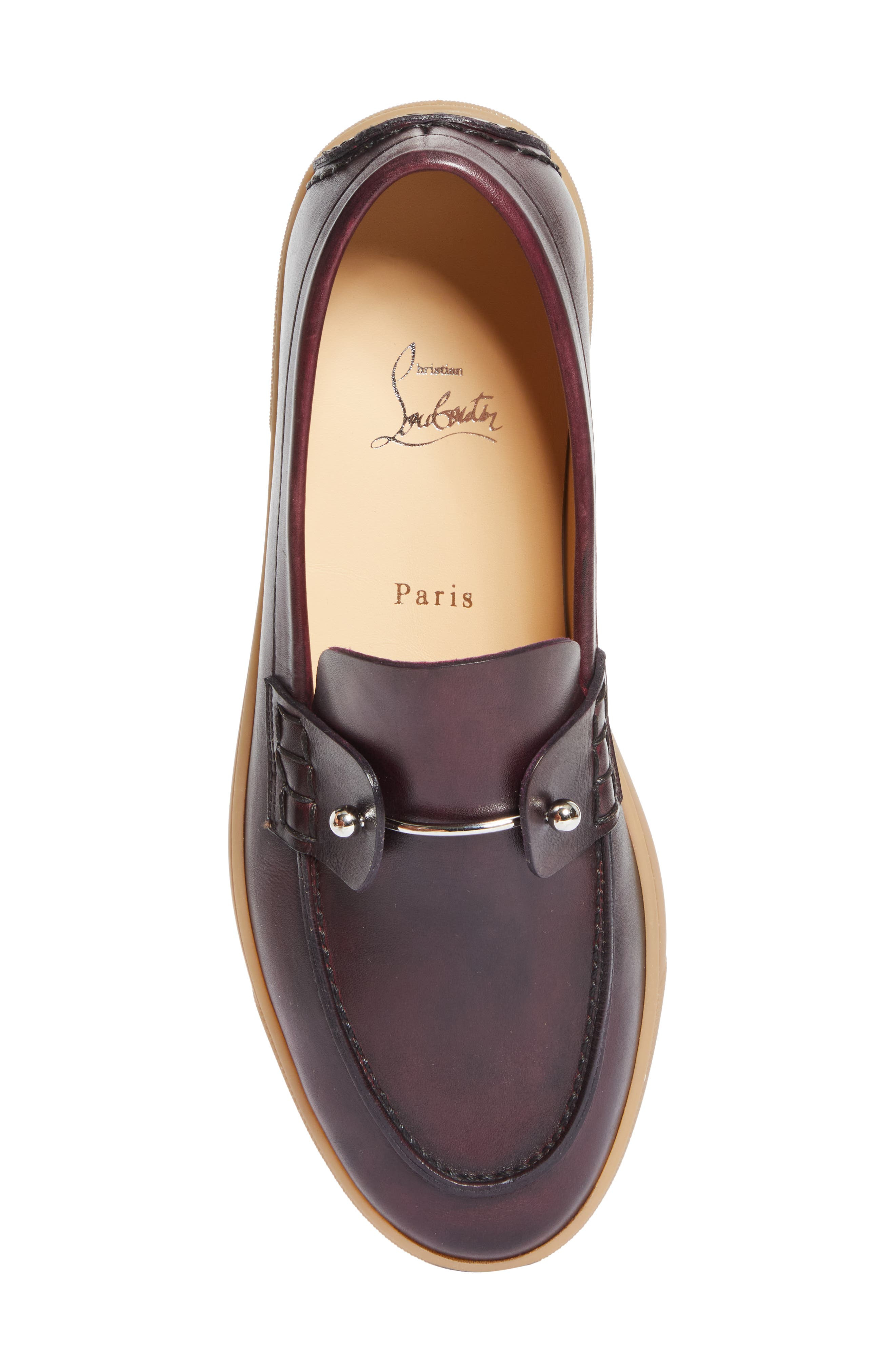 Christian Louboutin Chambeliboat Loafer in Oxblood at Nordstrom - 5