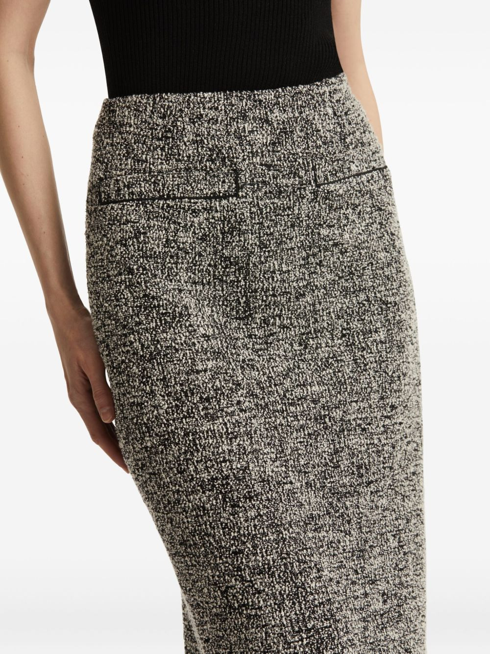 tweed pencil maxi skirt - 5