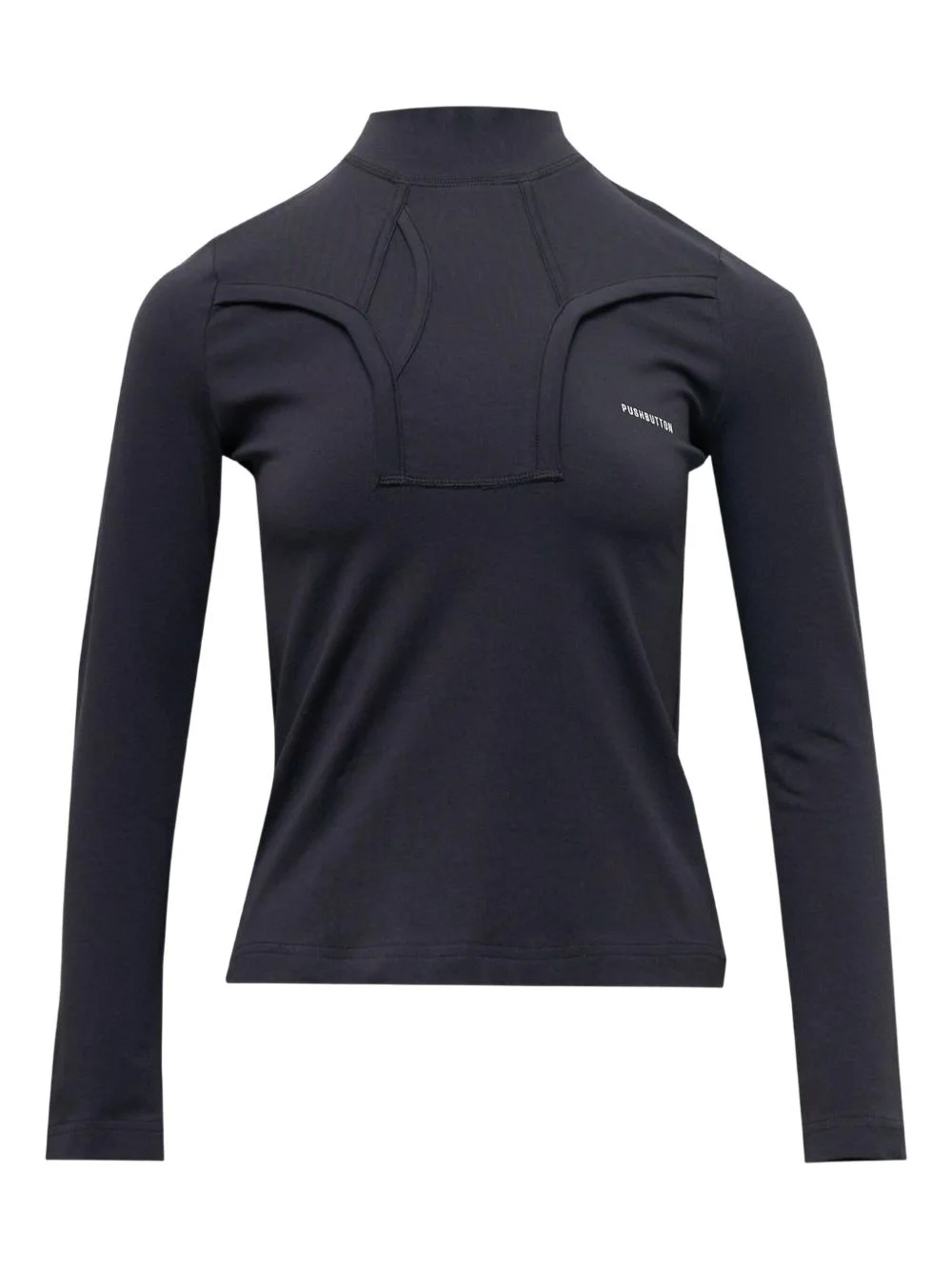 brief motif jersey top - 1