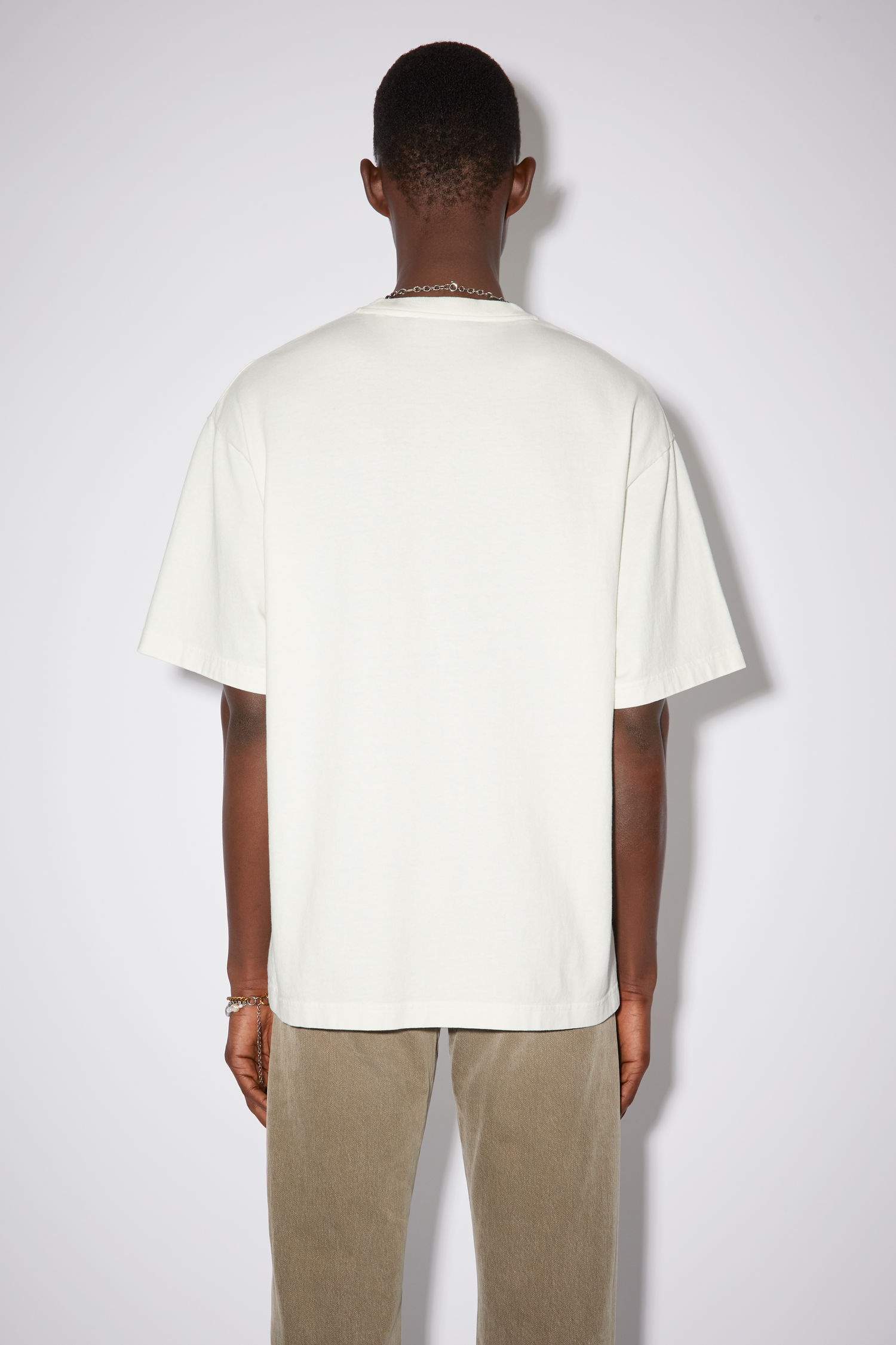 Crew neck t-shirt - Off white - 3