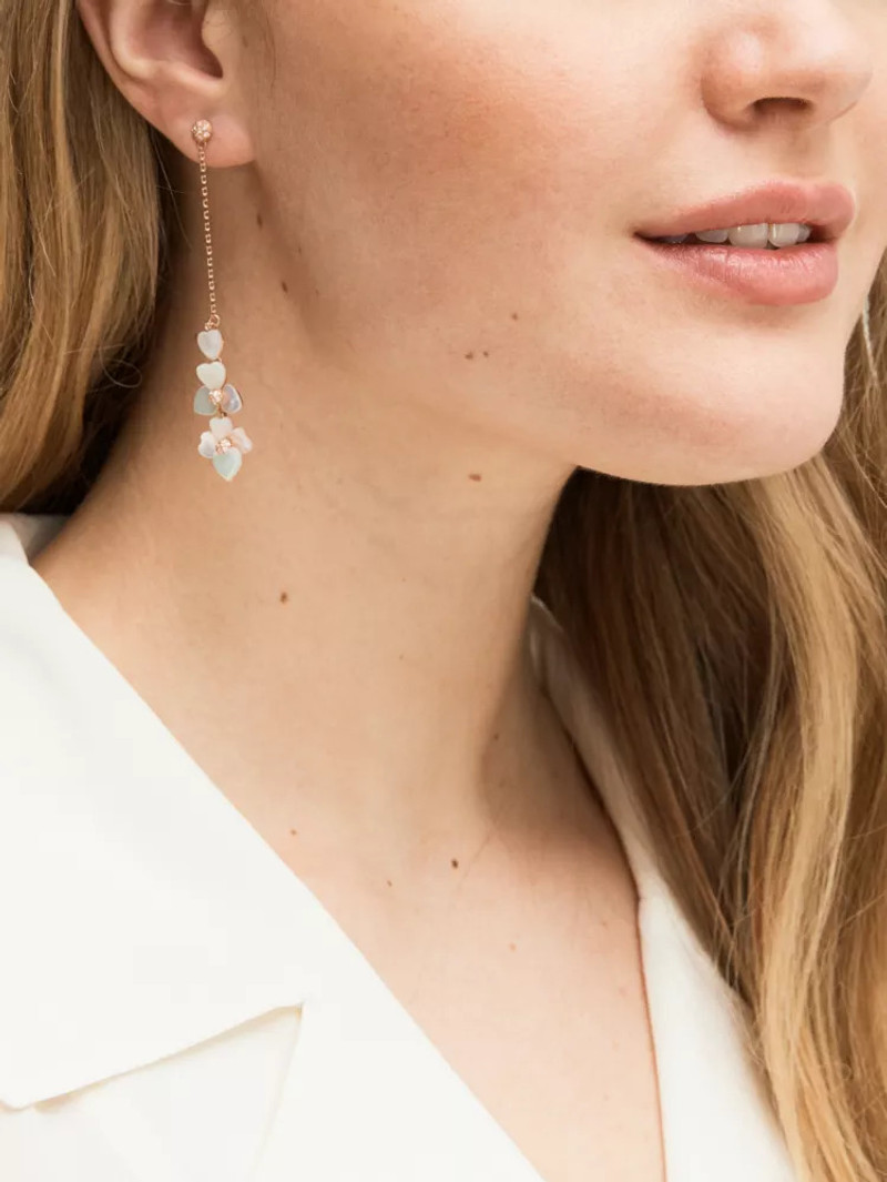 kate spade Precious Pansy Linear Earrings outlook
