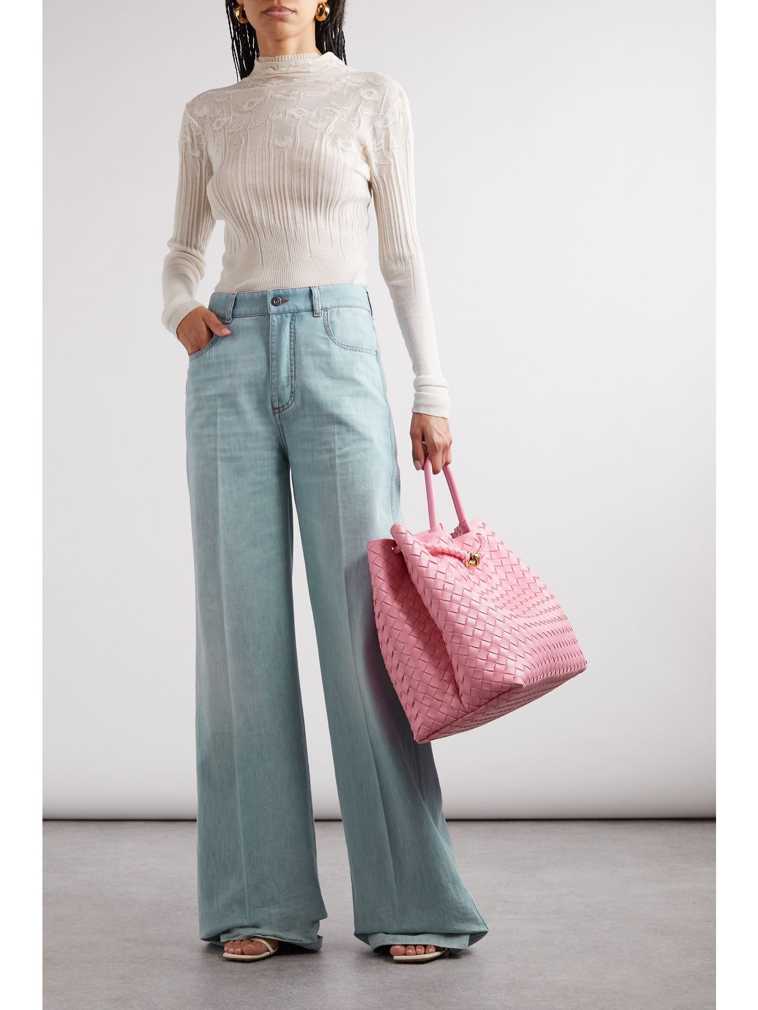 High-rise wide-leg jeans Blue - 2