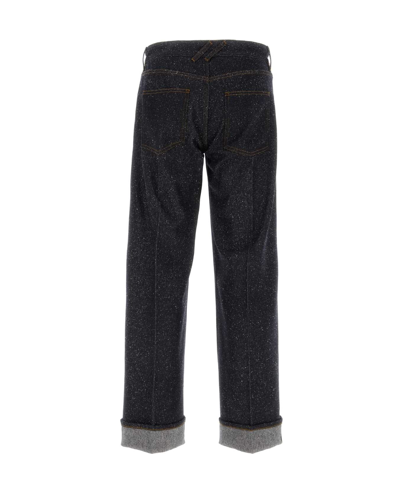 Melange Blue Denim Jeans - 2