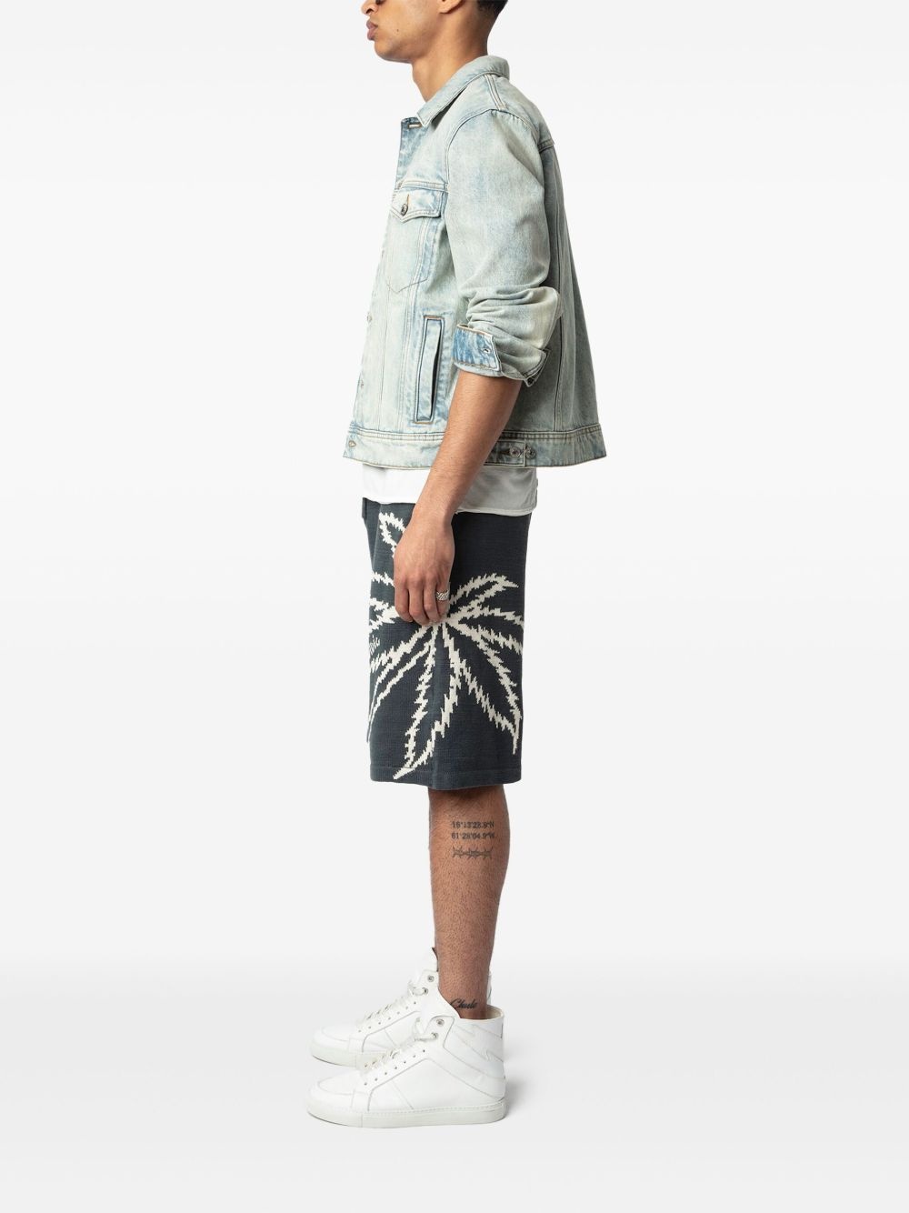 Pazzo palm-print shorts - 3