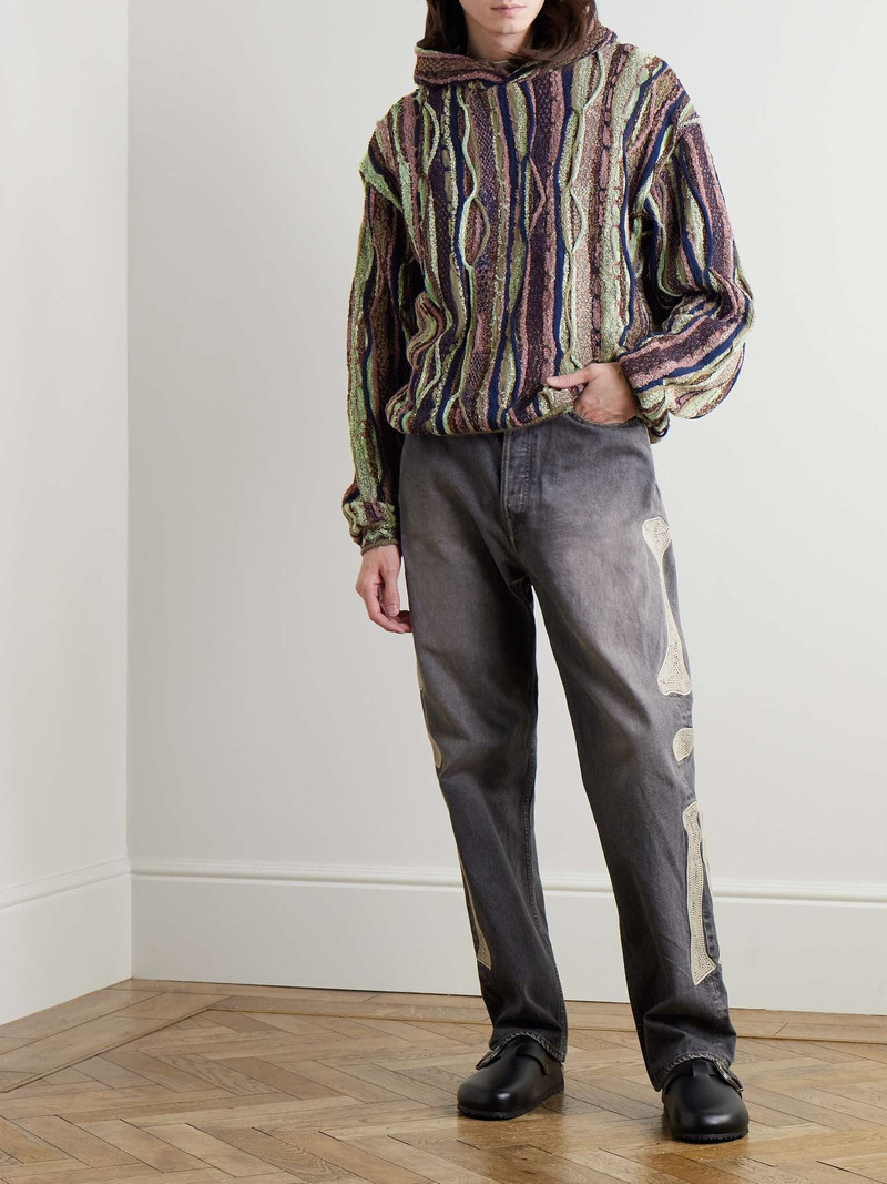 Kapital Gaudy Knitted Hoodie outlook