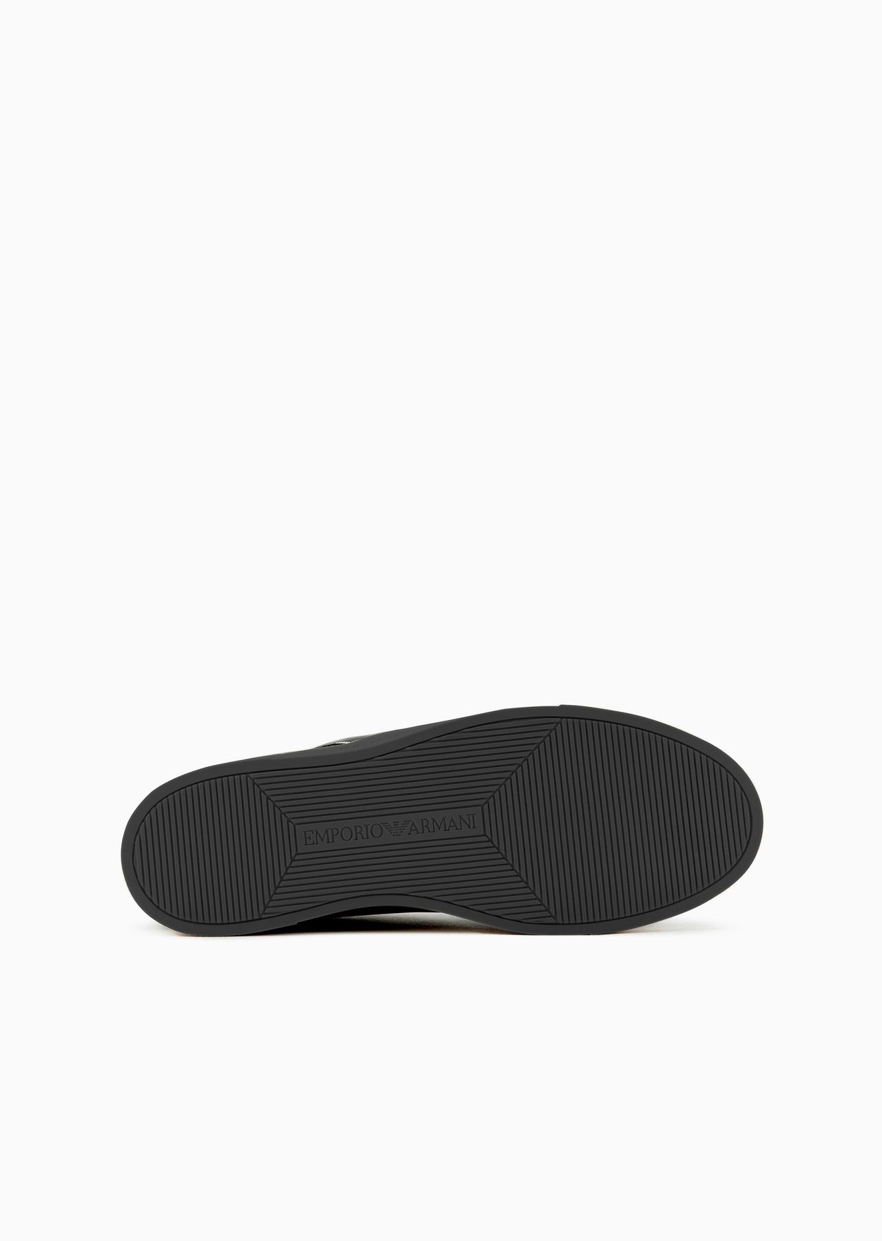 Leather sneakers with eagle patch - 6