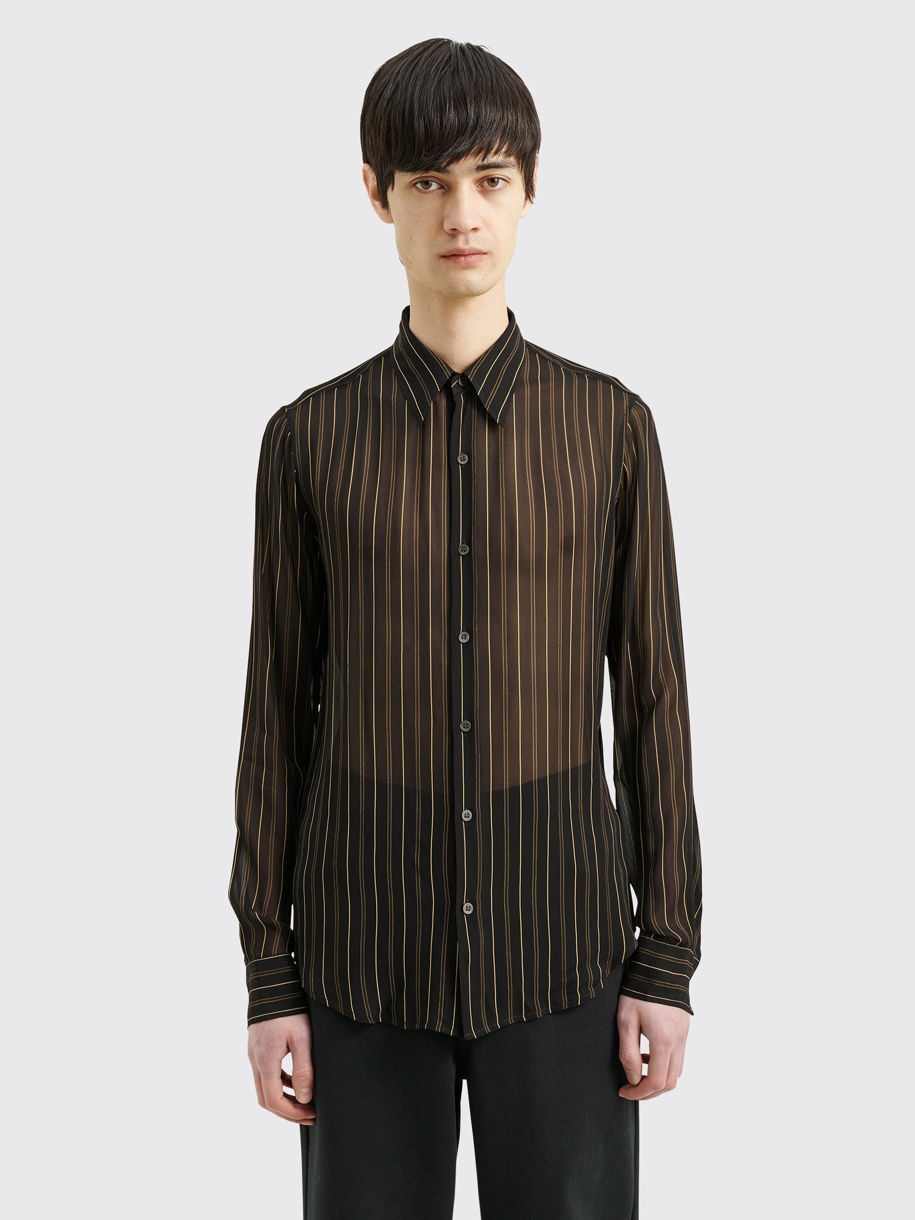 DRIES VAN NOTEN CELDON SHIRT BLACK - 1