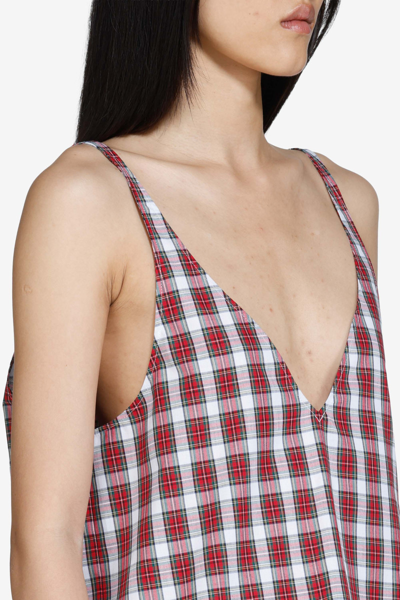LOW-CUT CHECKED TANK TOP 5