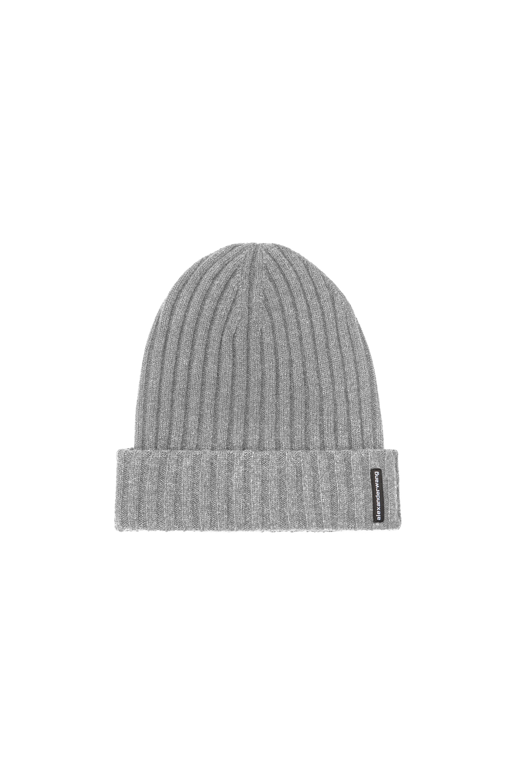 Ribbed Beanie with Logo Flag Tag - 1