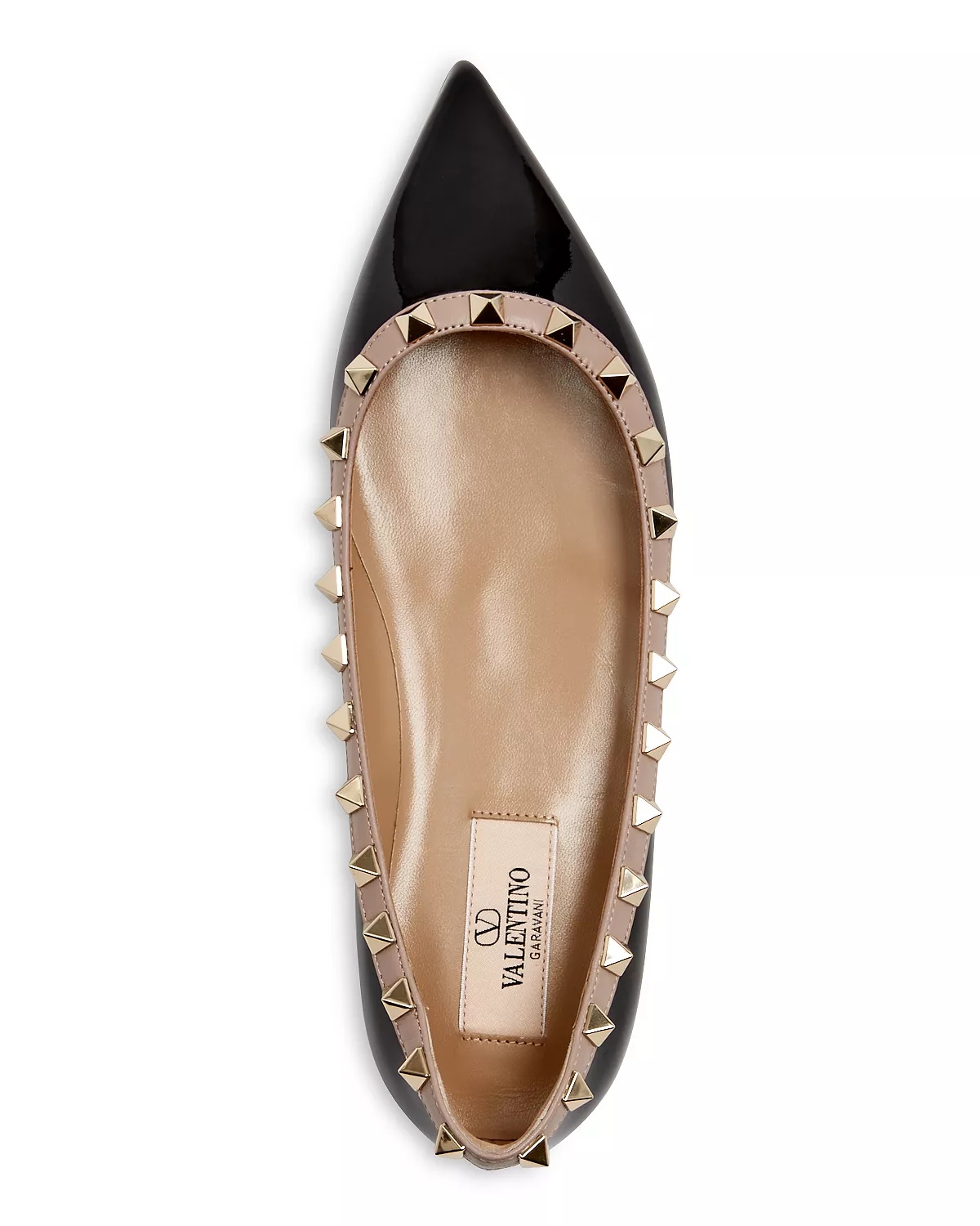 Women's Rockstud Pointed Toe Ballet Flats - 4