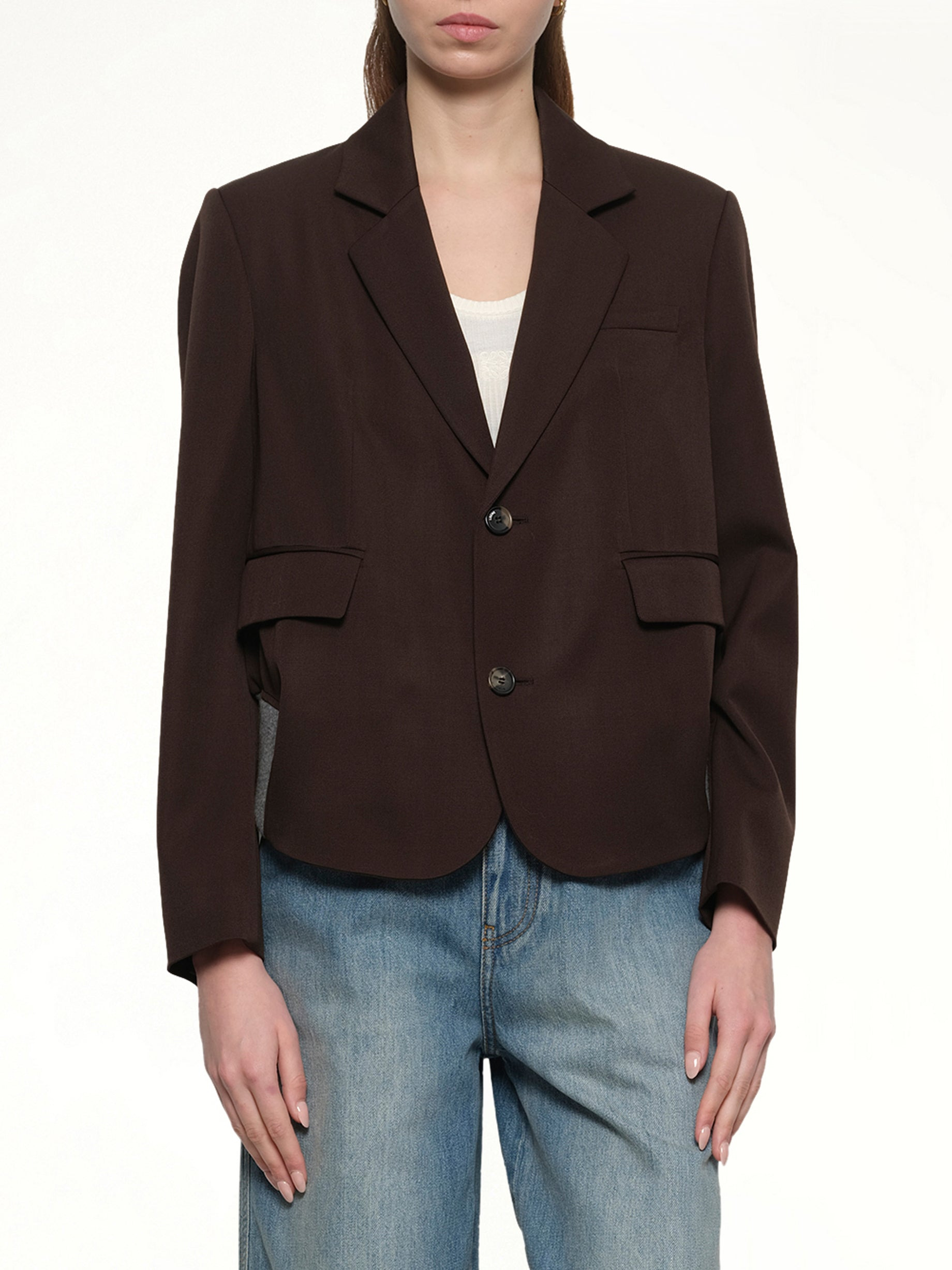 Tailored Jacket in Brown - 6