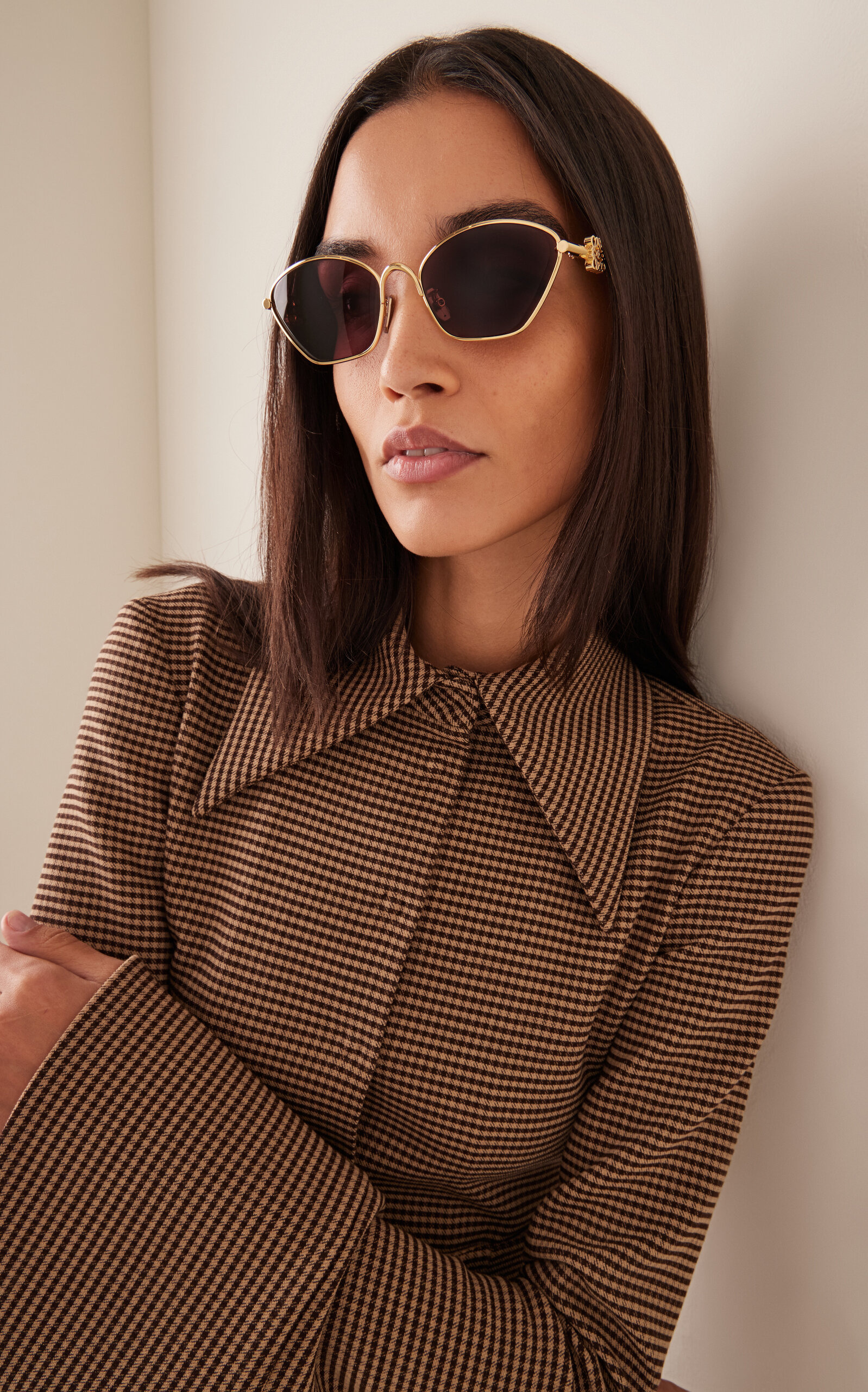 Anagram Metal D-Frame Sunglasses pink - 2