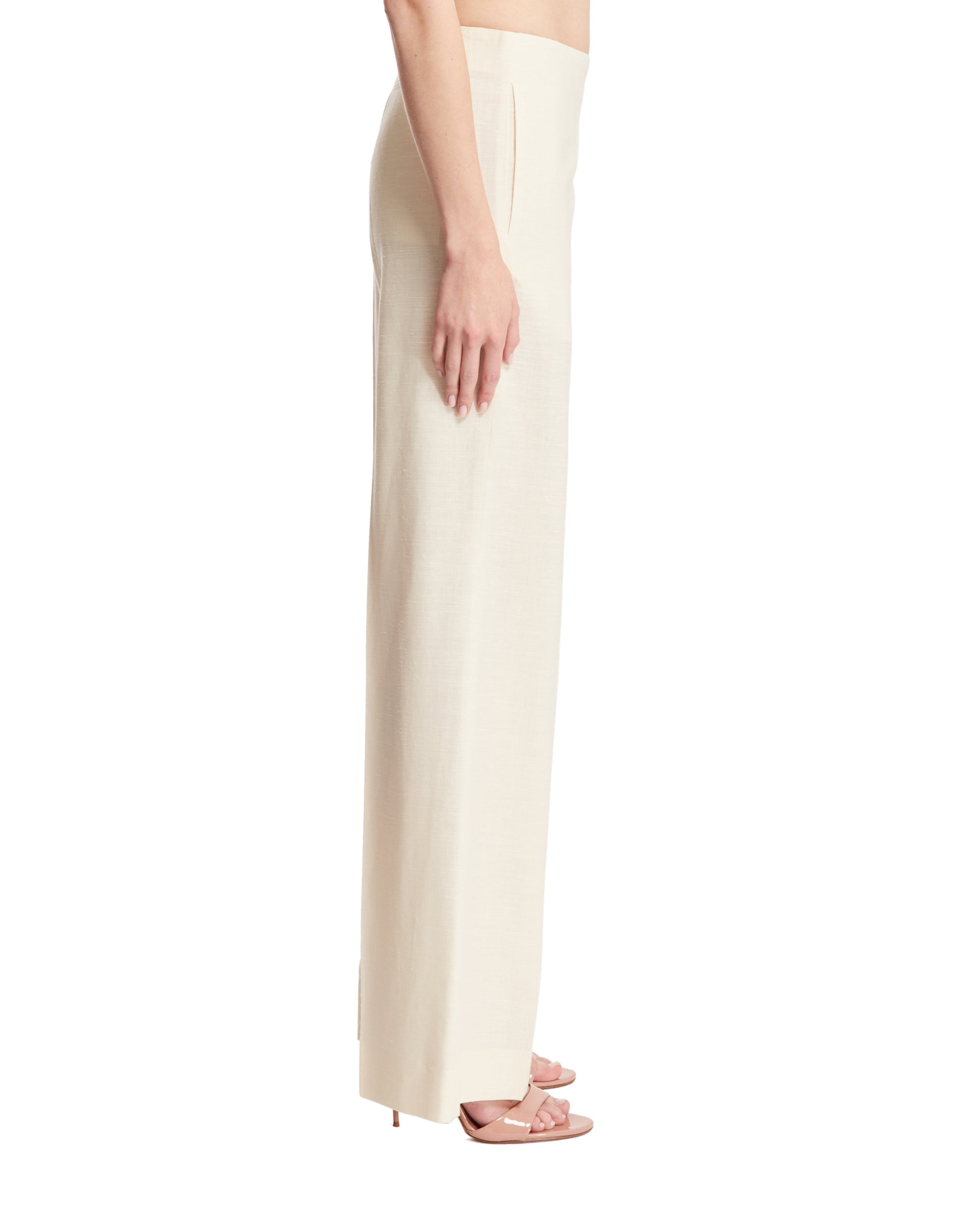 White Foulard Trousers - 5