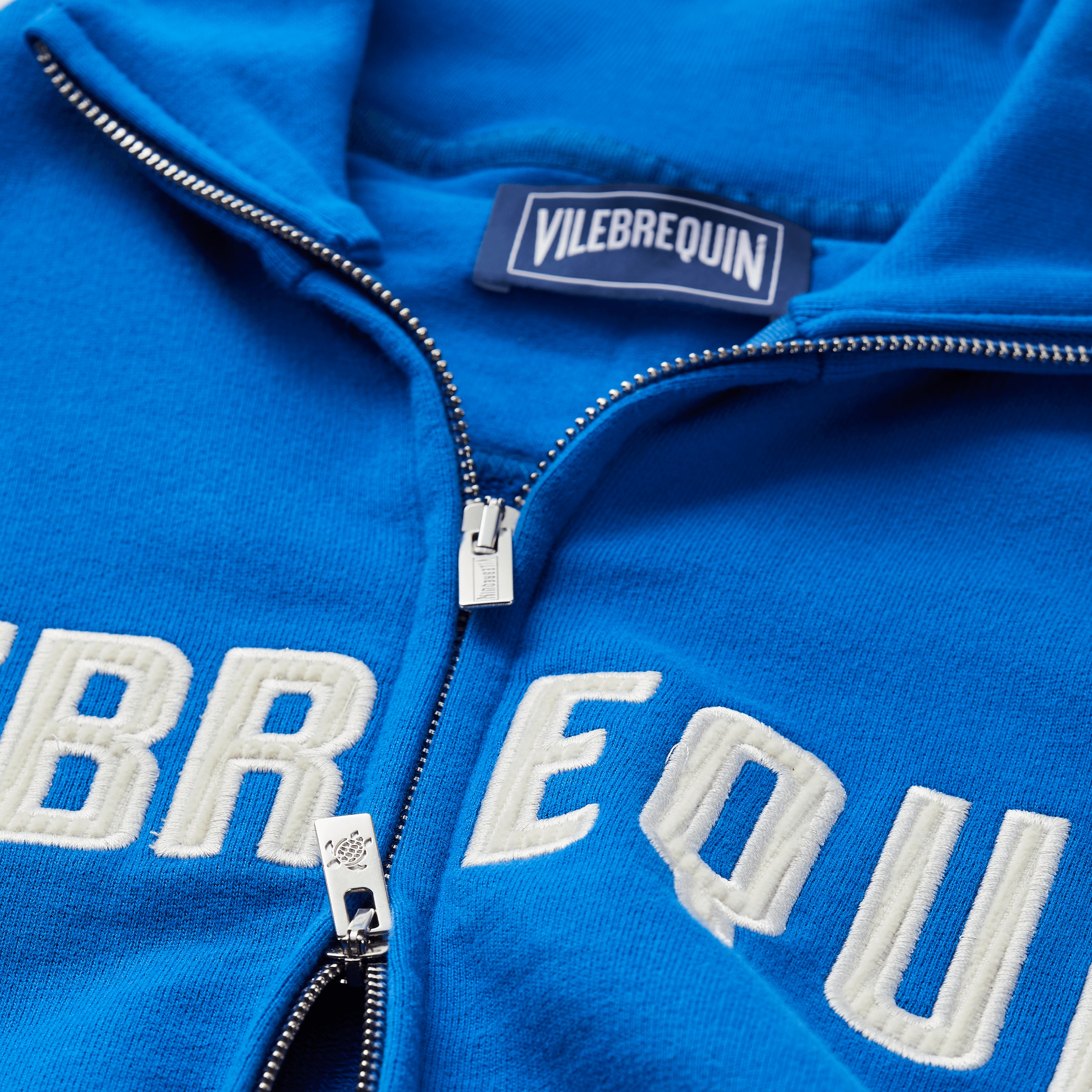 Men Cotton Full Zip Sweatshirt Embroidered Logo - 5
