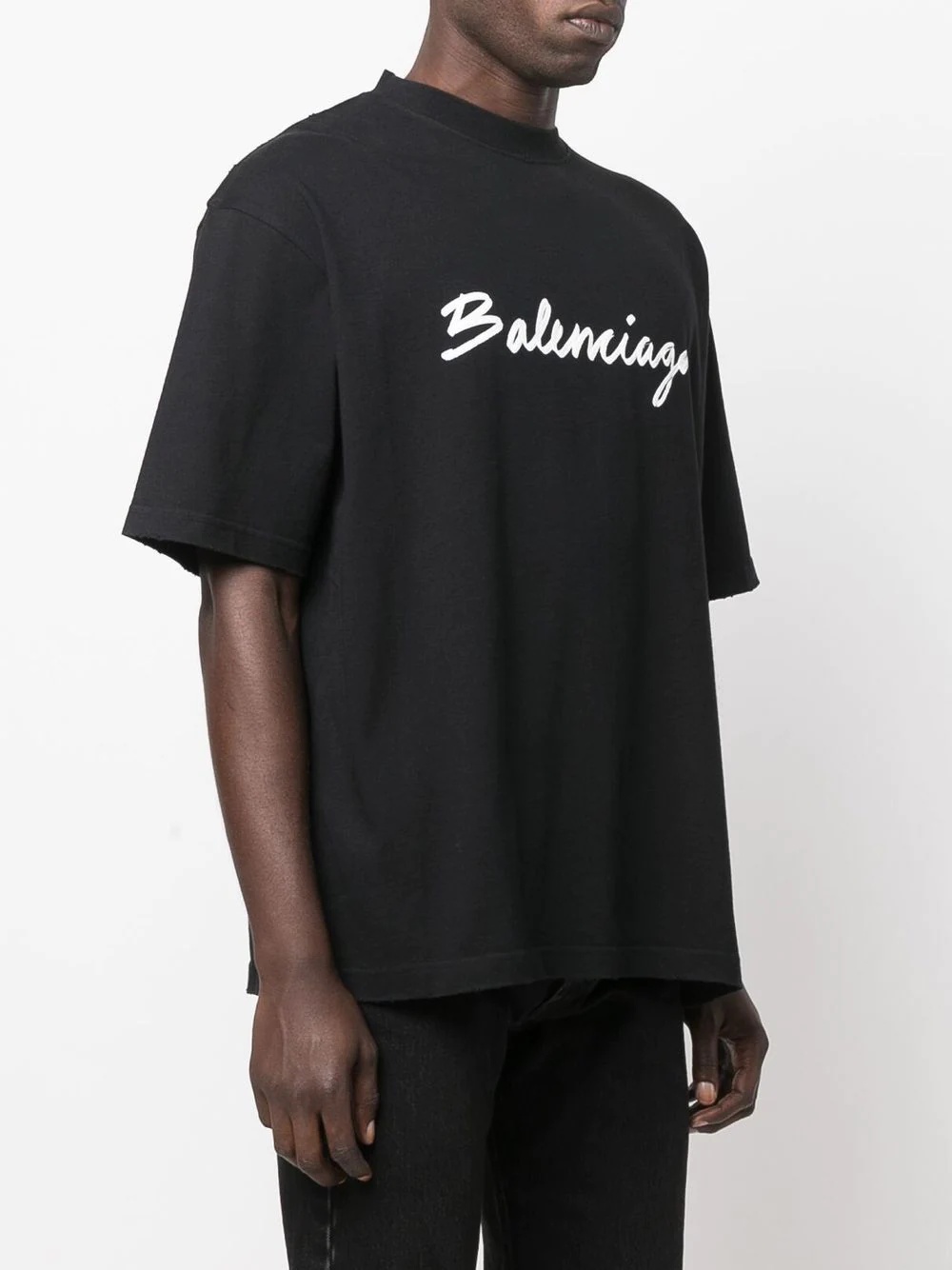 BALENCIAGA logo-print cotton T-shirt | REVERSIBLE