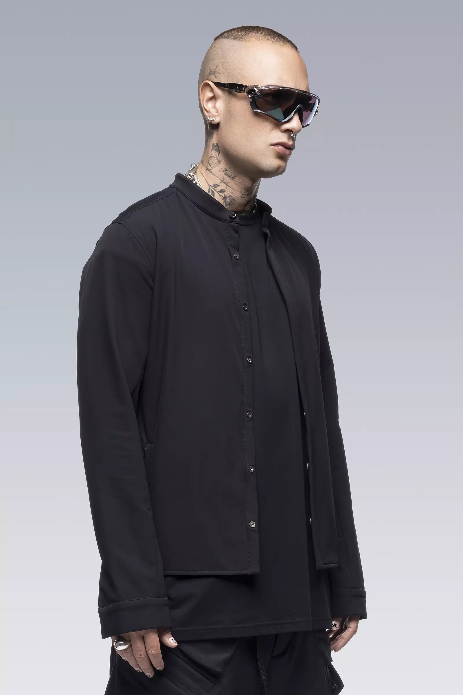 ACRONYM LA6K-DS schoeller® Dryskin™ Long Sleeve Press Button Shirt 