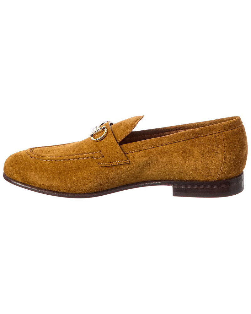 FERRAGAMO Ferragamo Ottone Suede Loafer outlook