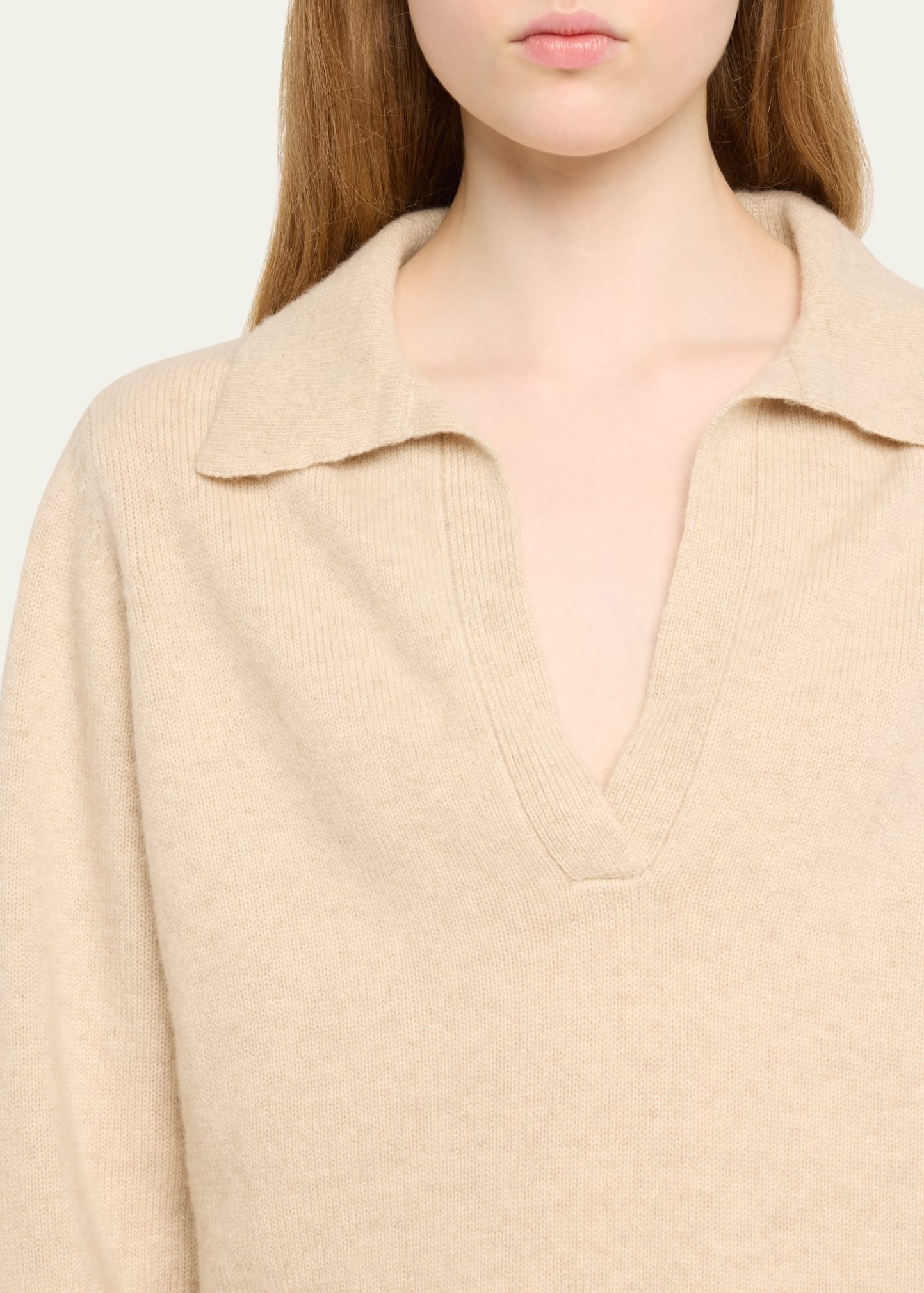 Cashmere Henley Sweater - 5