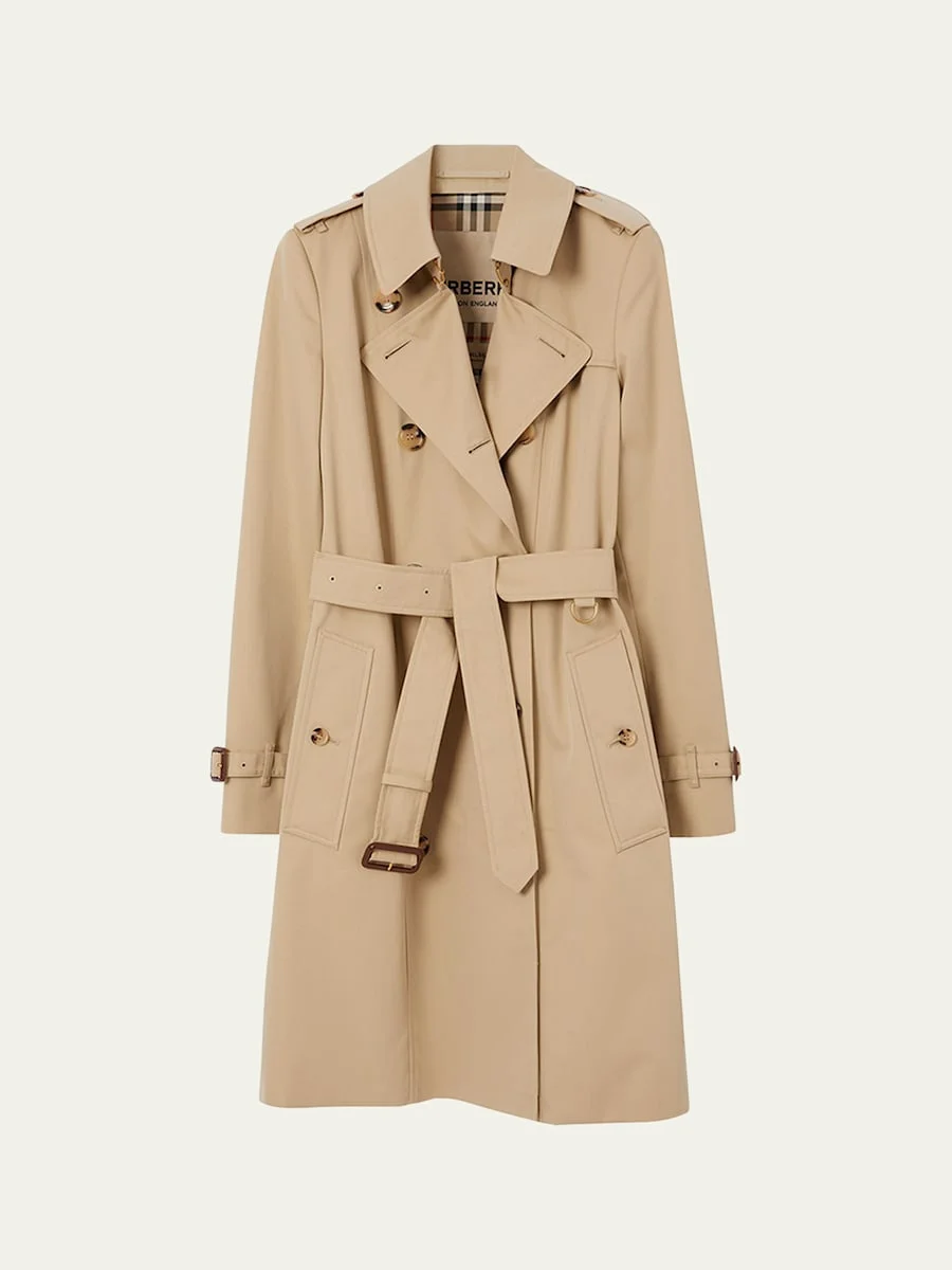 Chelsea Belted Double-Breasted Trench Coat - 1