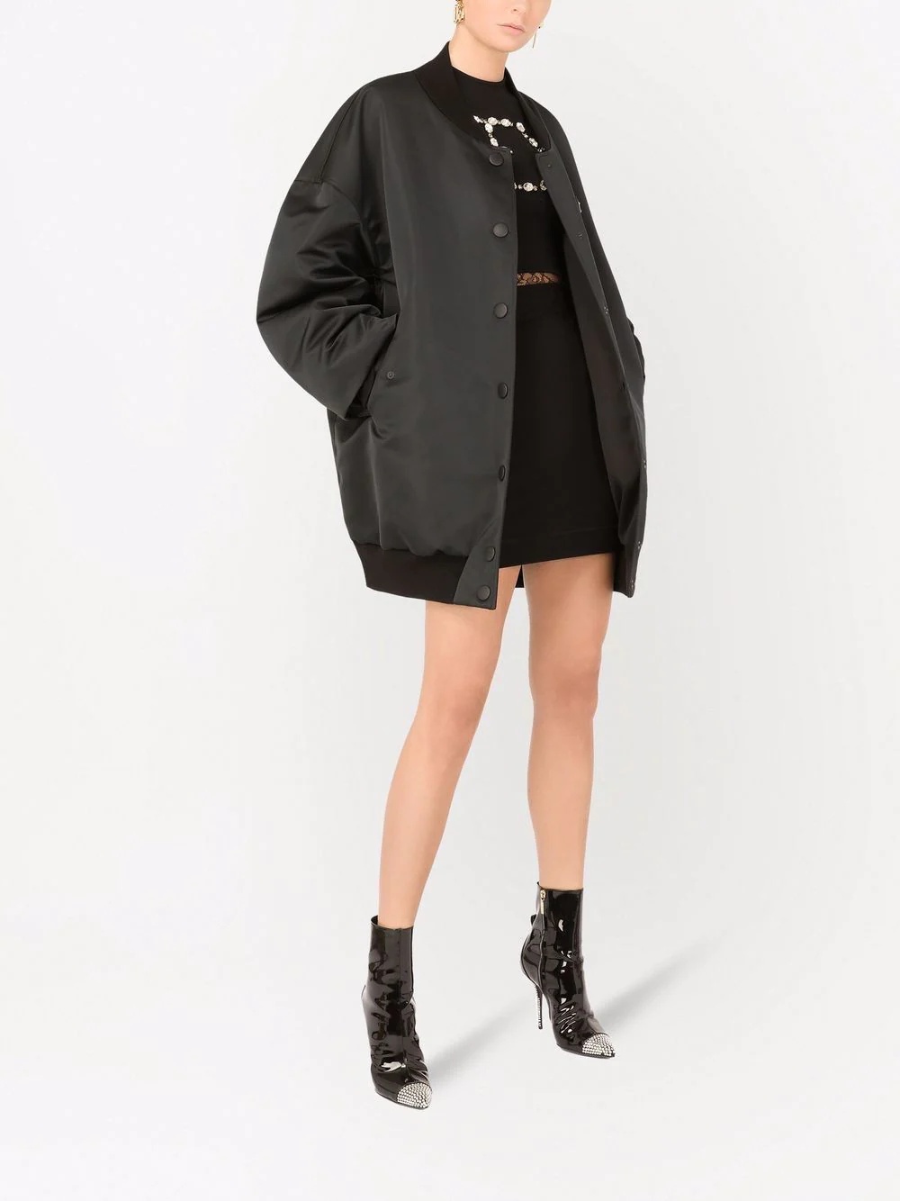 wide-style bomber coat - 2