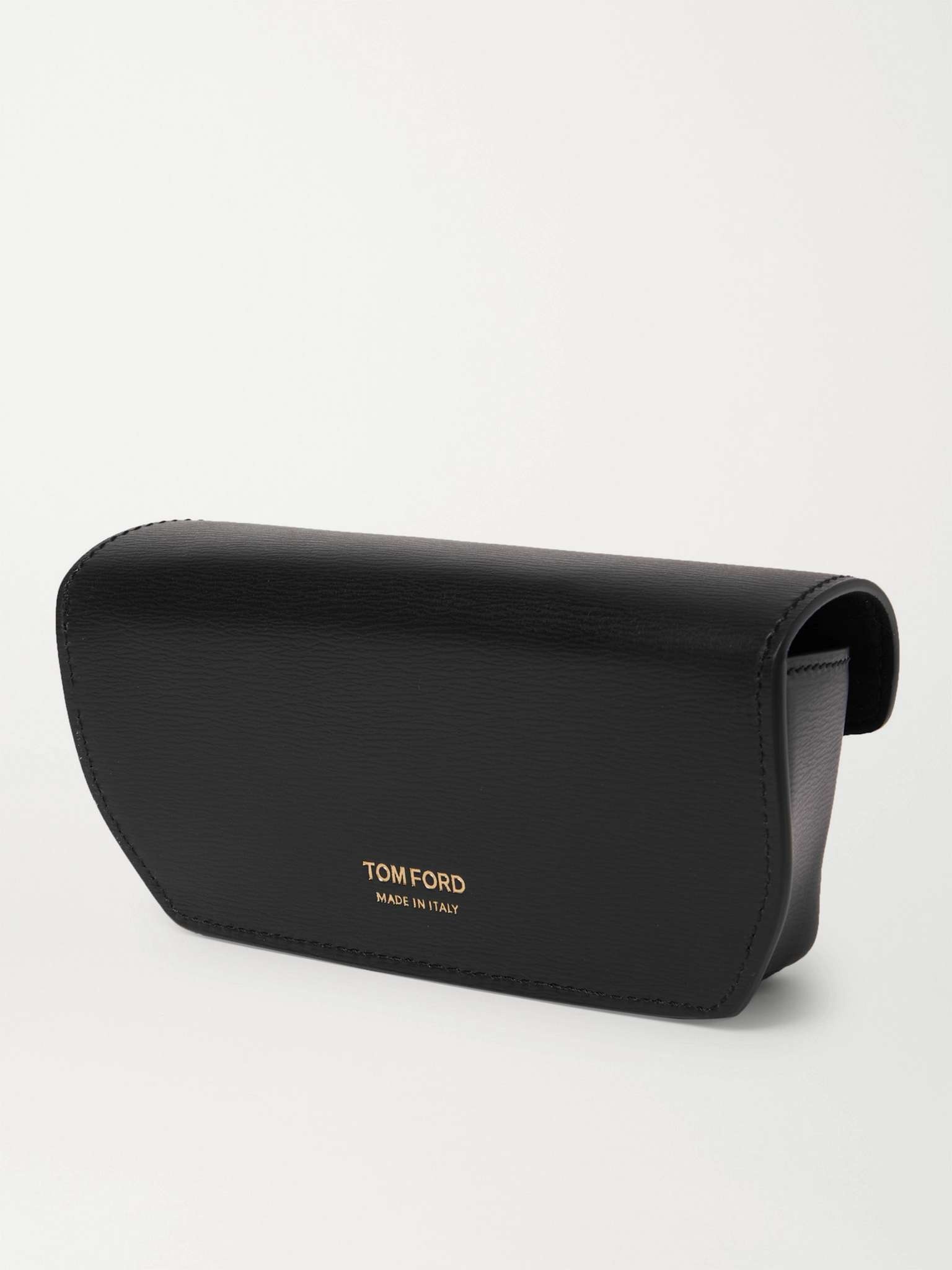 Textured-Leather Sunglasses Case - 3