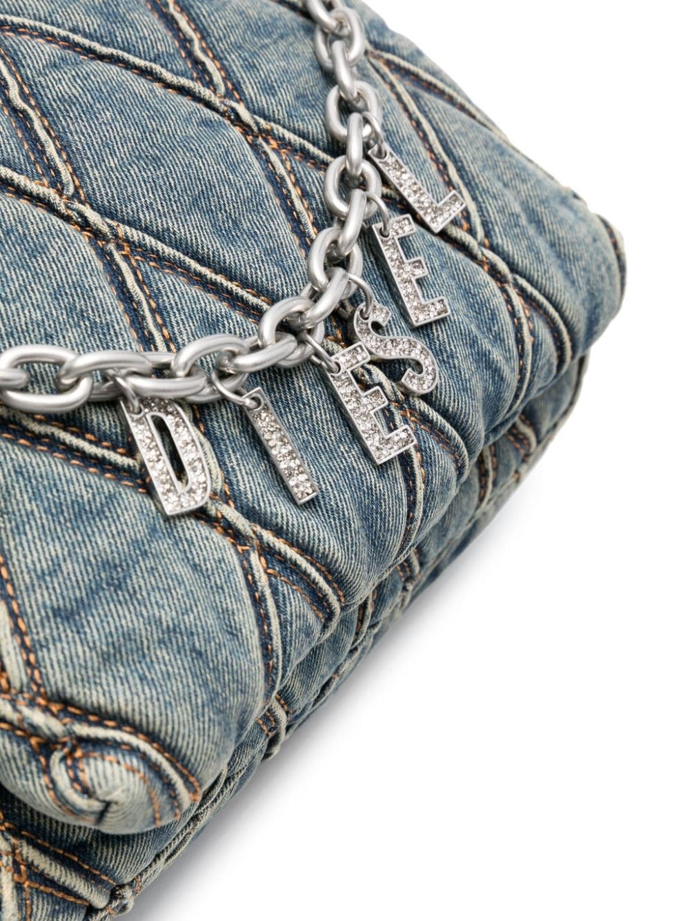 Charm-D denim shoulder bag - 4