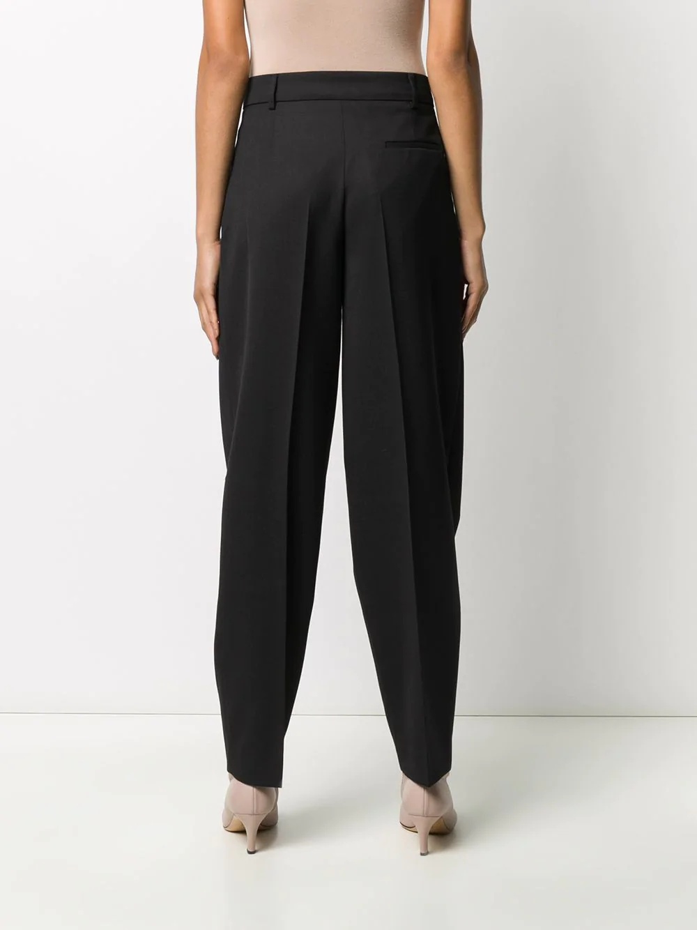 pleated tapered trousers - 4