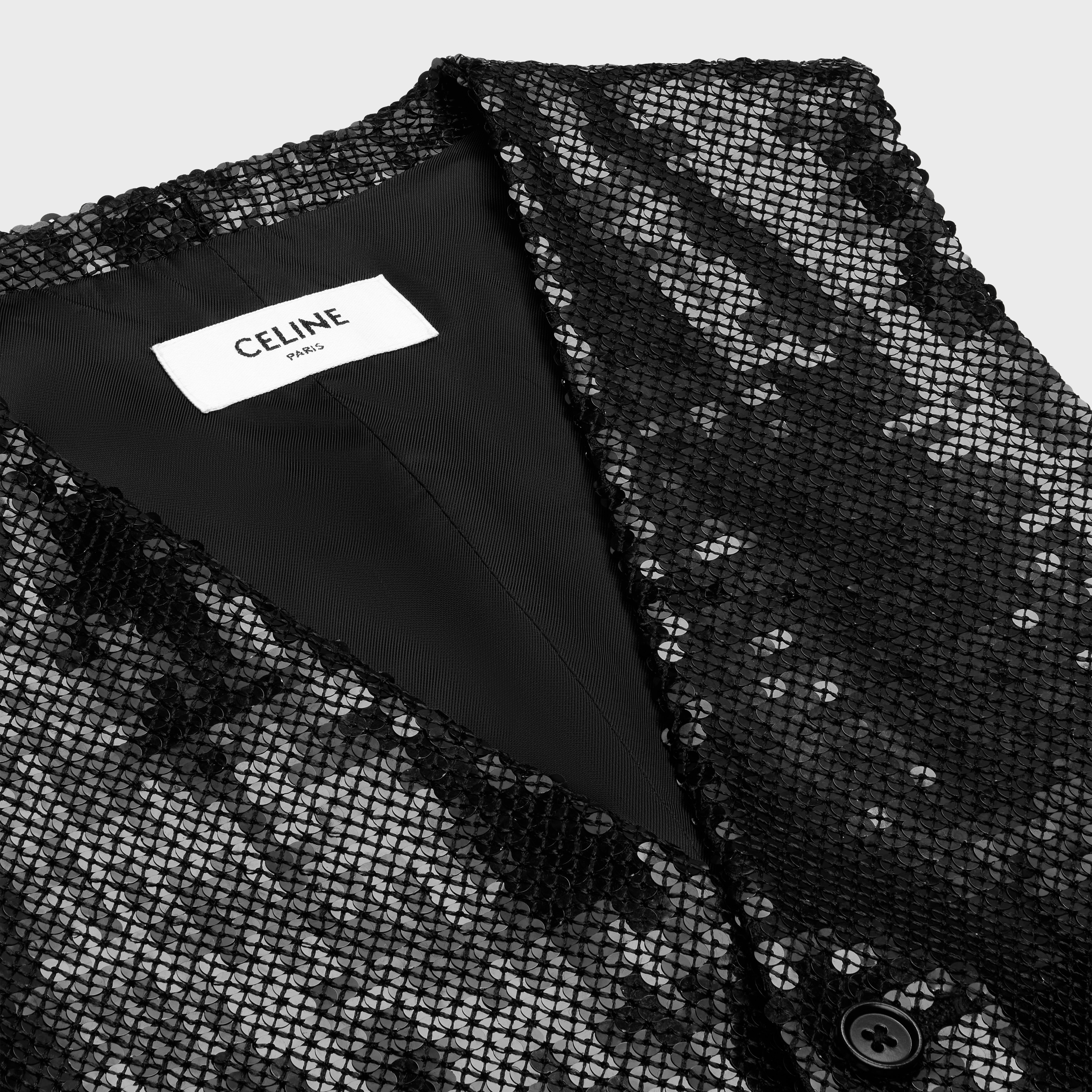 embroidered waistcoat in sablé - 3