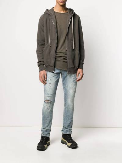 Ksubi denim distressed straight leg jeans outlook